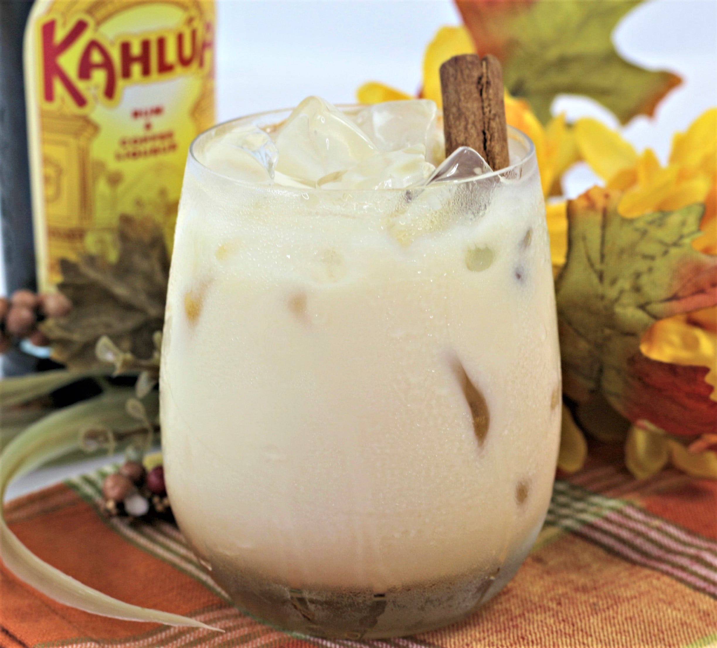 Pumpkin Spice White Russian Cocktail