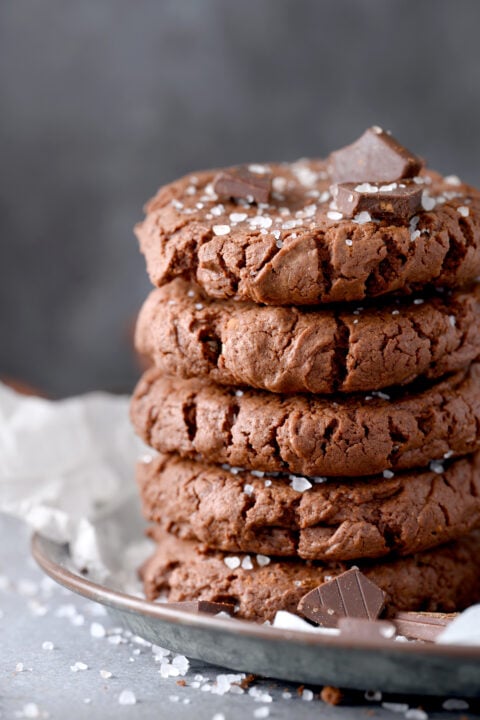 Salted Brownie Cookies