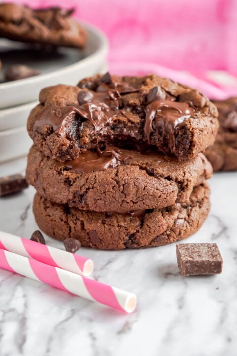 Triple Chocolate Cookies