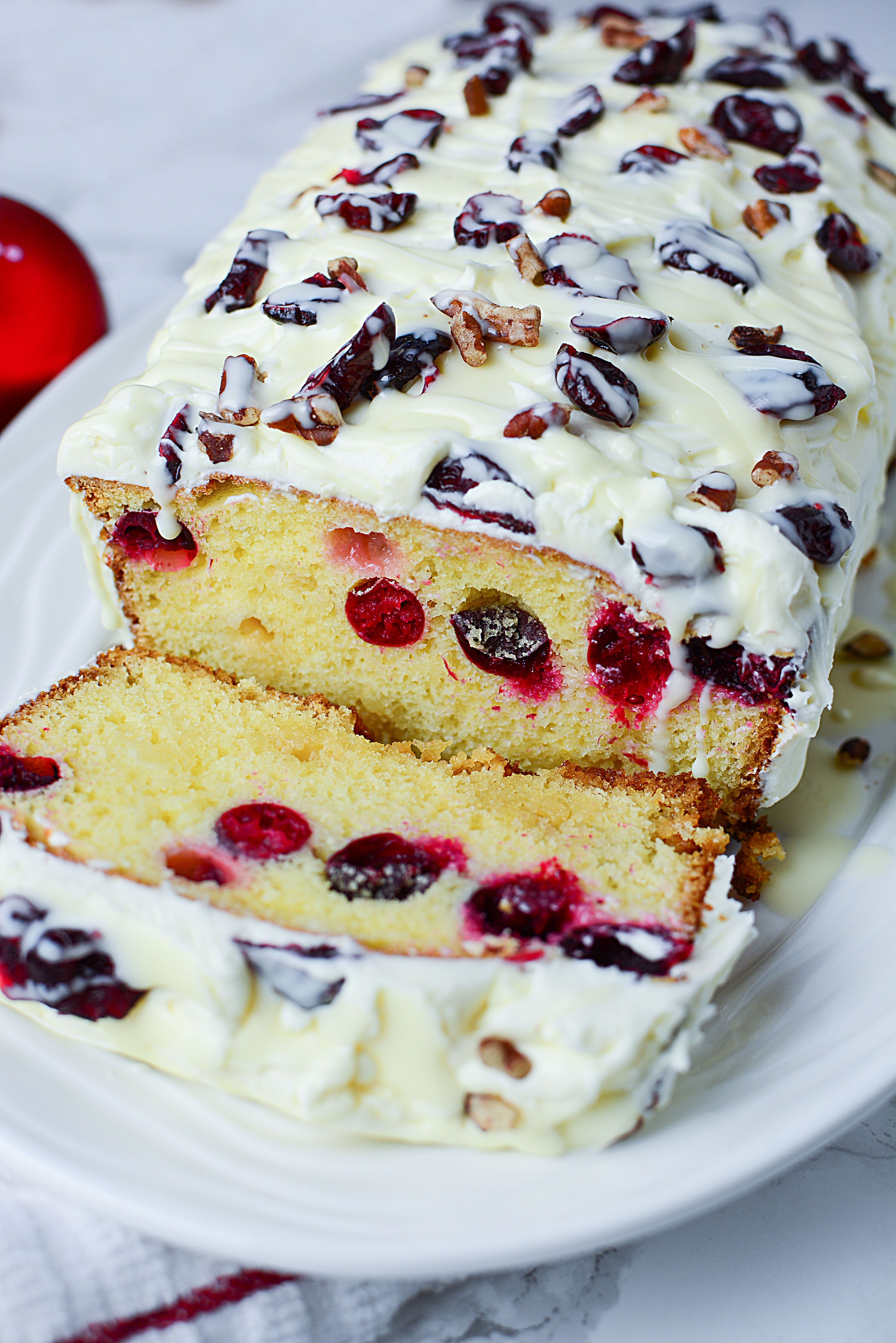 Christmas Cranberry Pound Cake
