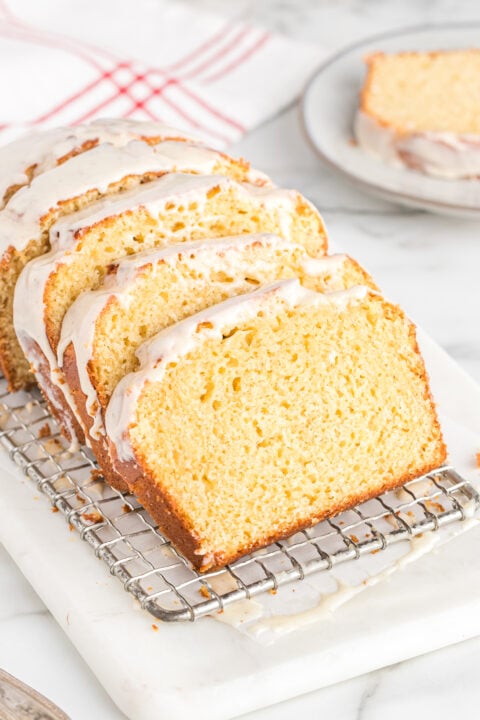 Boozy Eggnog Bread with a Rum Glaze