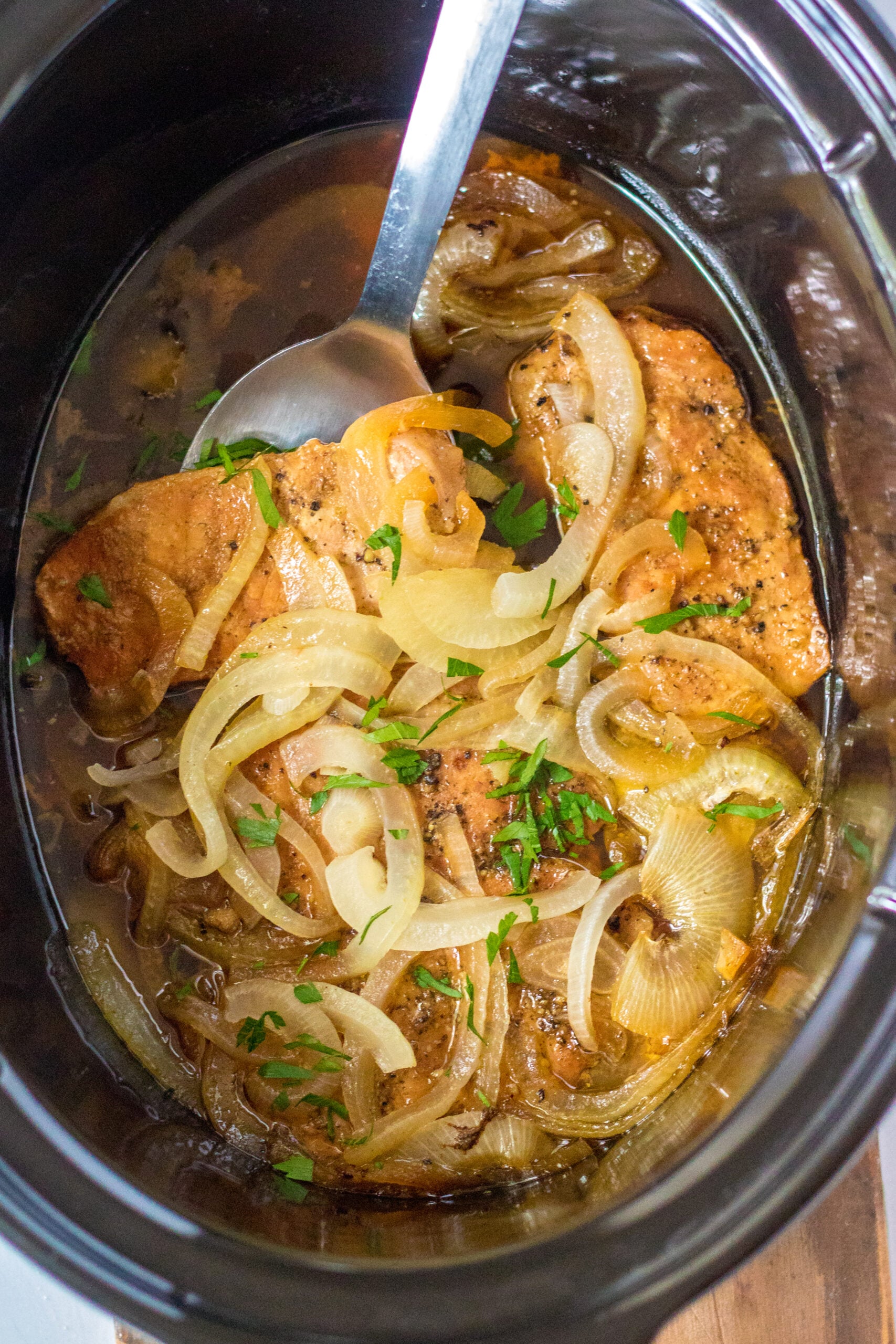 Slow Cooker Pork Chops and Onions