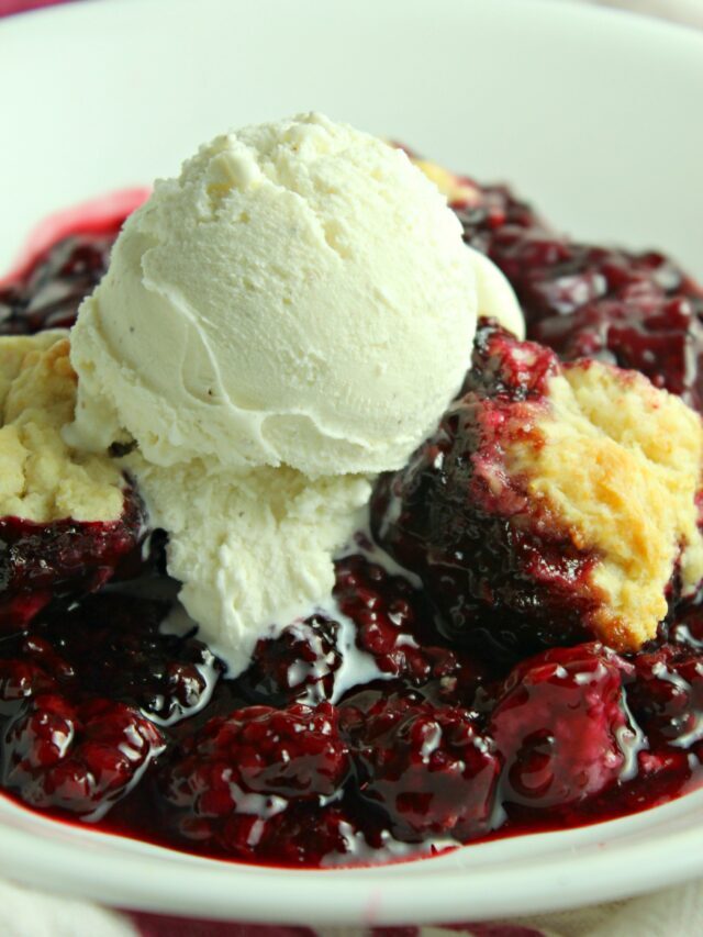 Homemade Blackberry Cobbler Story