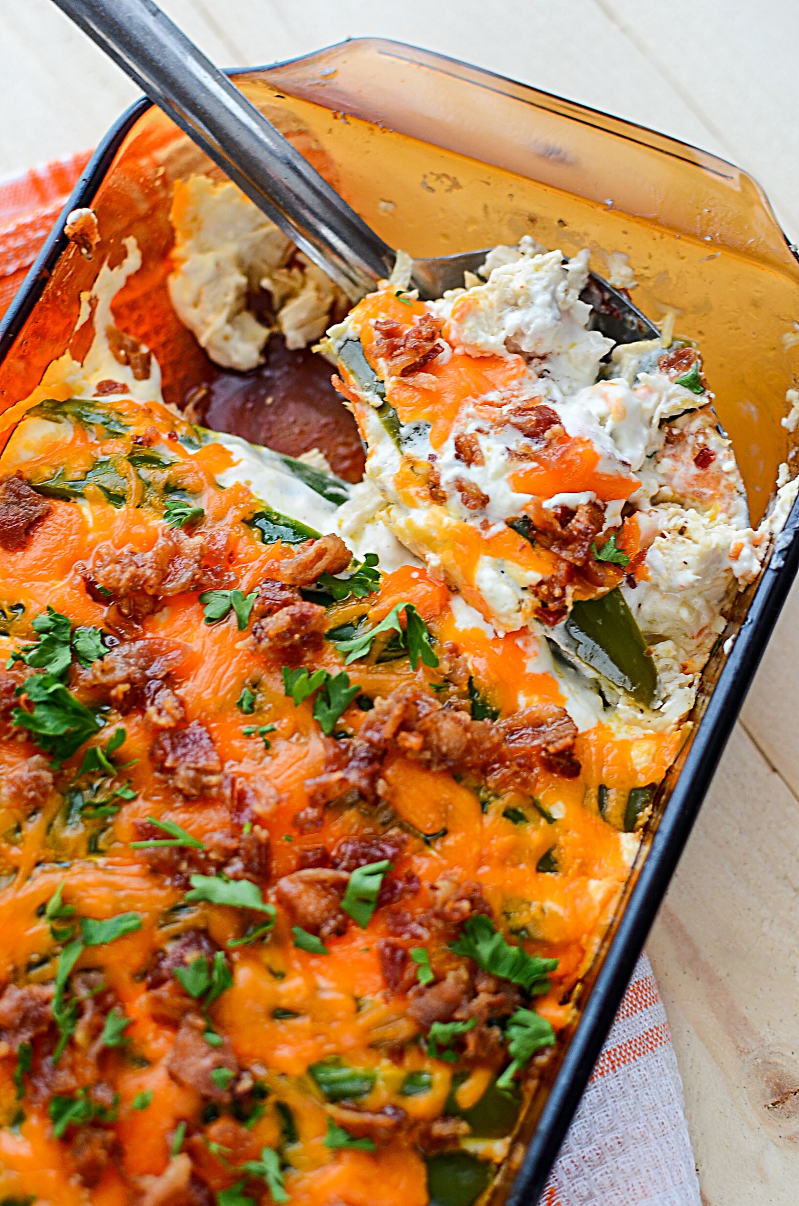 Jalapeño Popper Chicken Casserole (Low Carb Keto friendly)