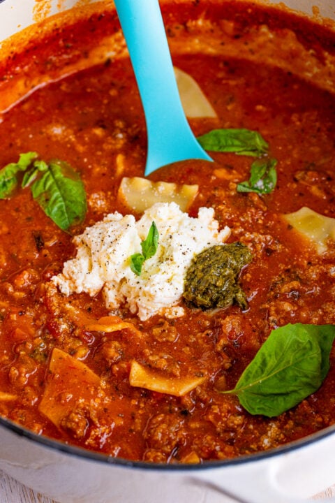 Lasagna Soup