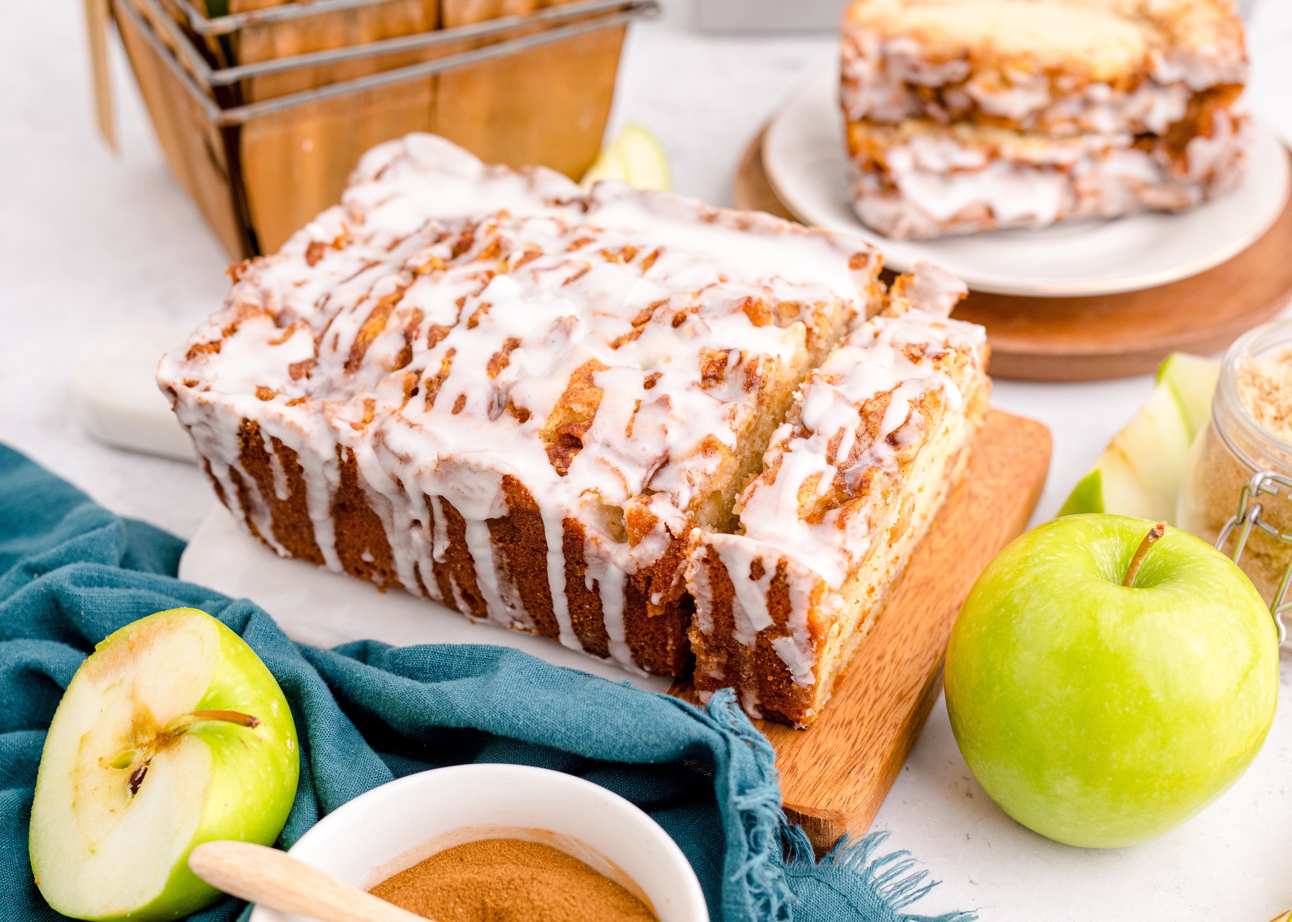 Apple Bread on a cutting board