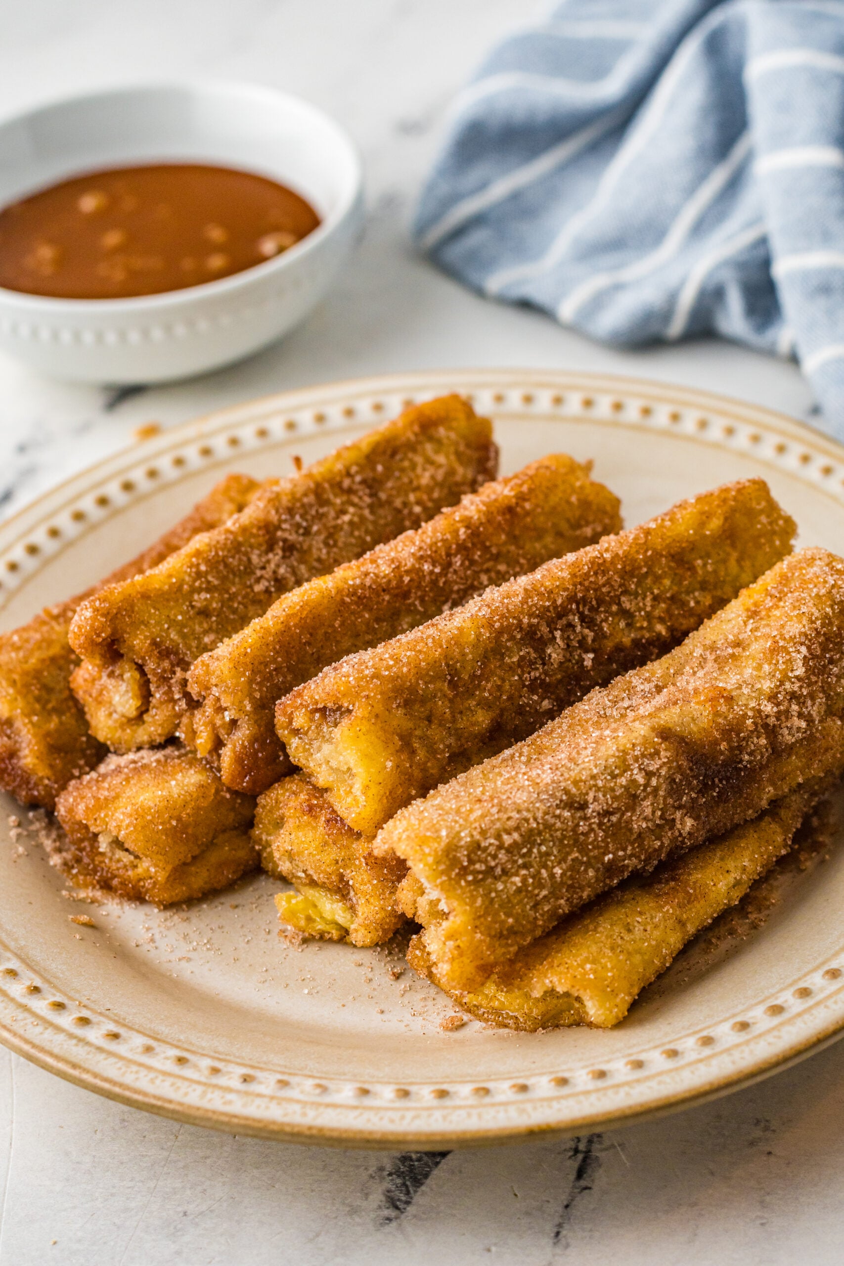 Cinnamon Sugar French Toast Roll ups