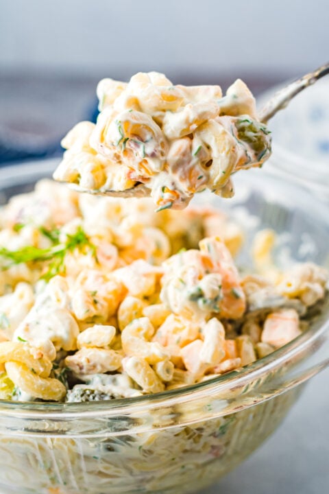 Dill Pickle Pasta Salad