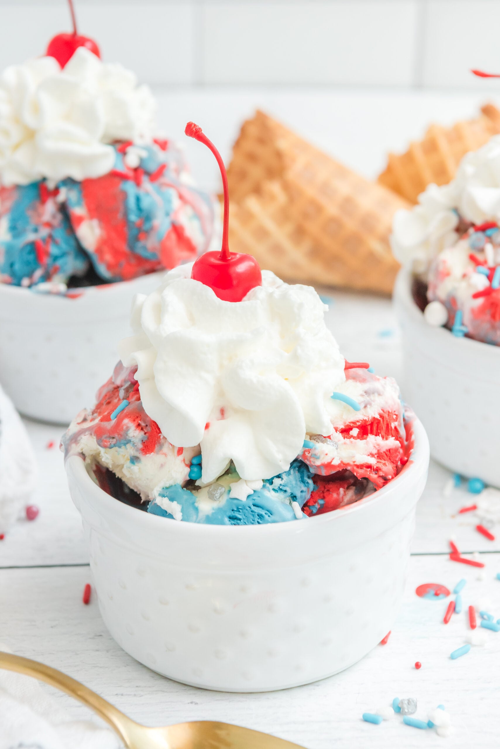 Red White & Blue Ice Cream