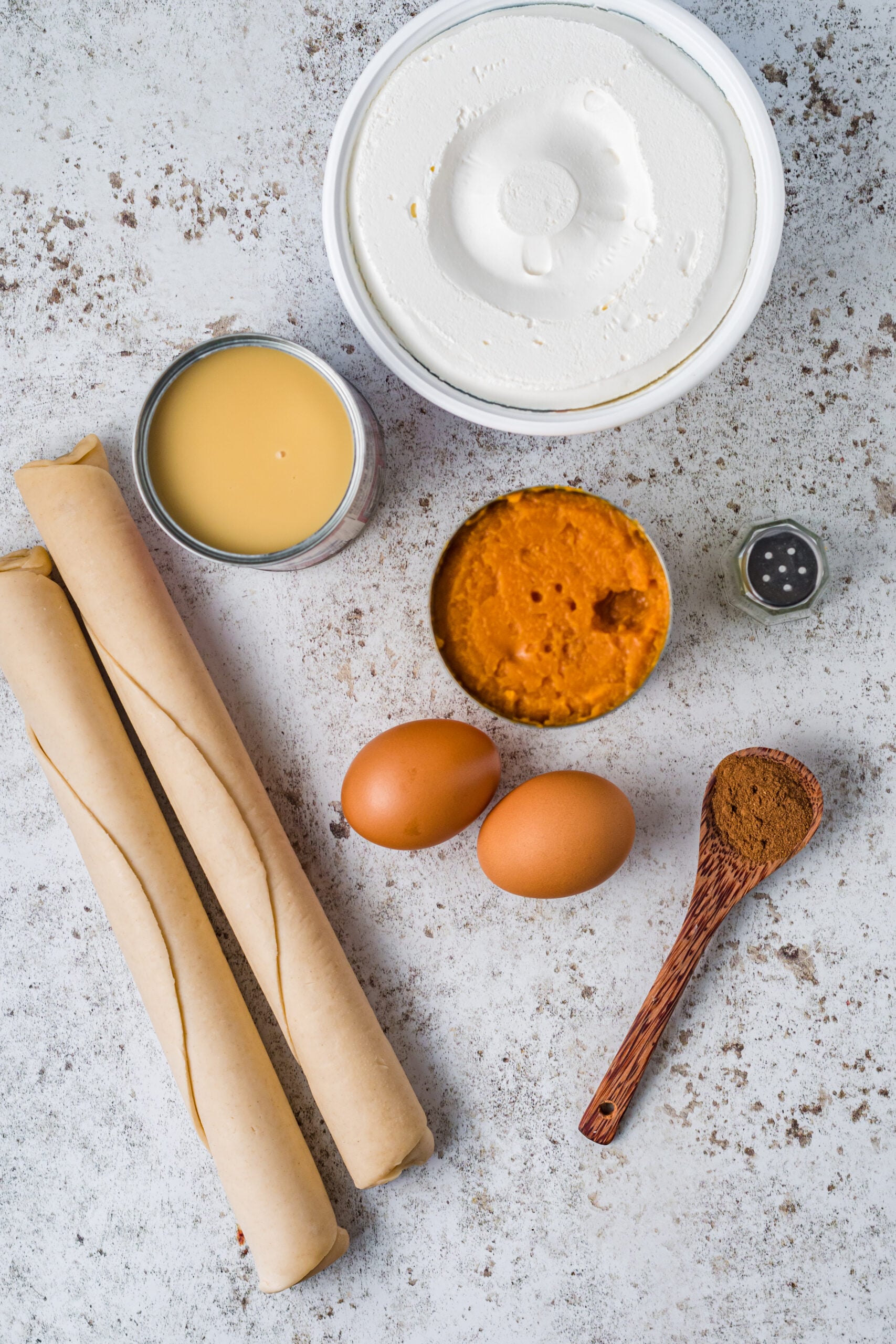 Mini Pumpkin Pies ingredients 