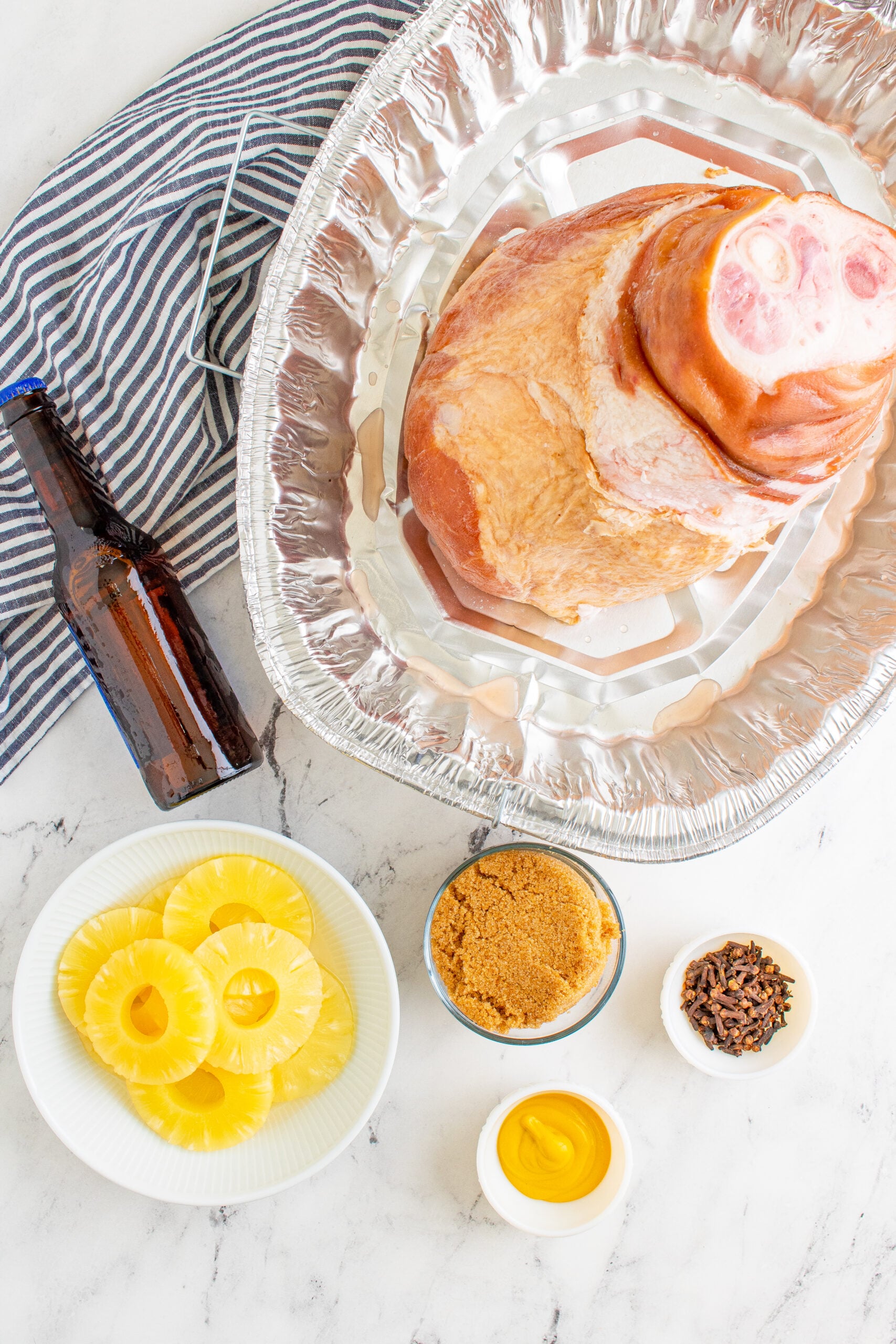 overhead ingredient shot/