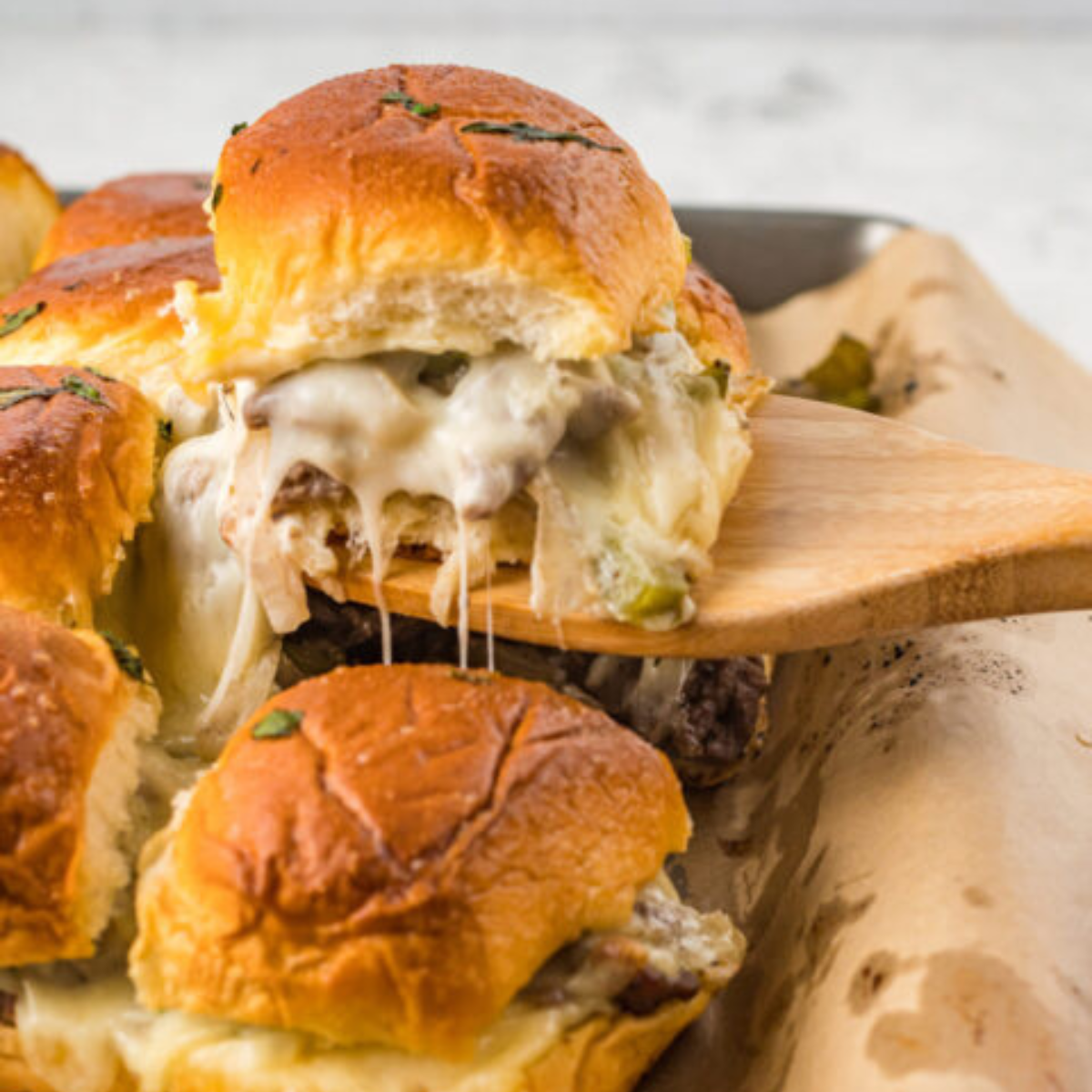 Philly Cheesesteak Sliders