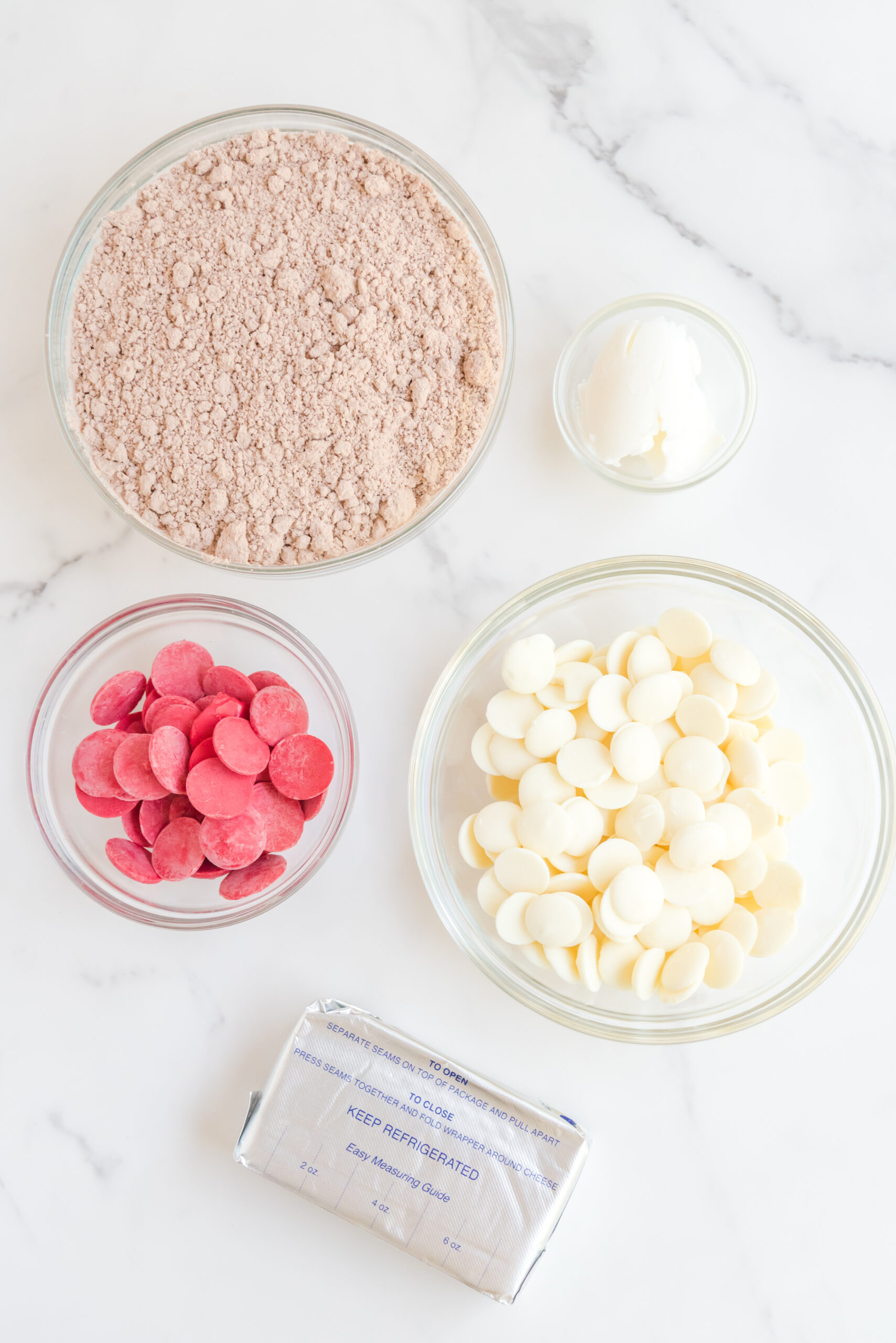 overhead shot of ingredients needed to make this recipe.