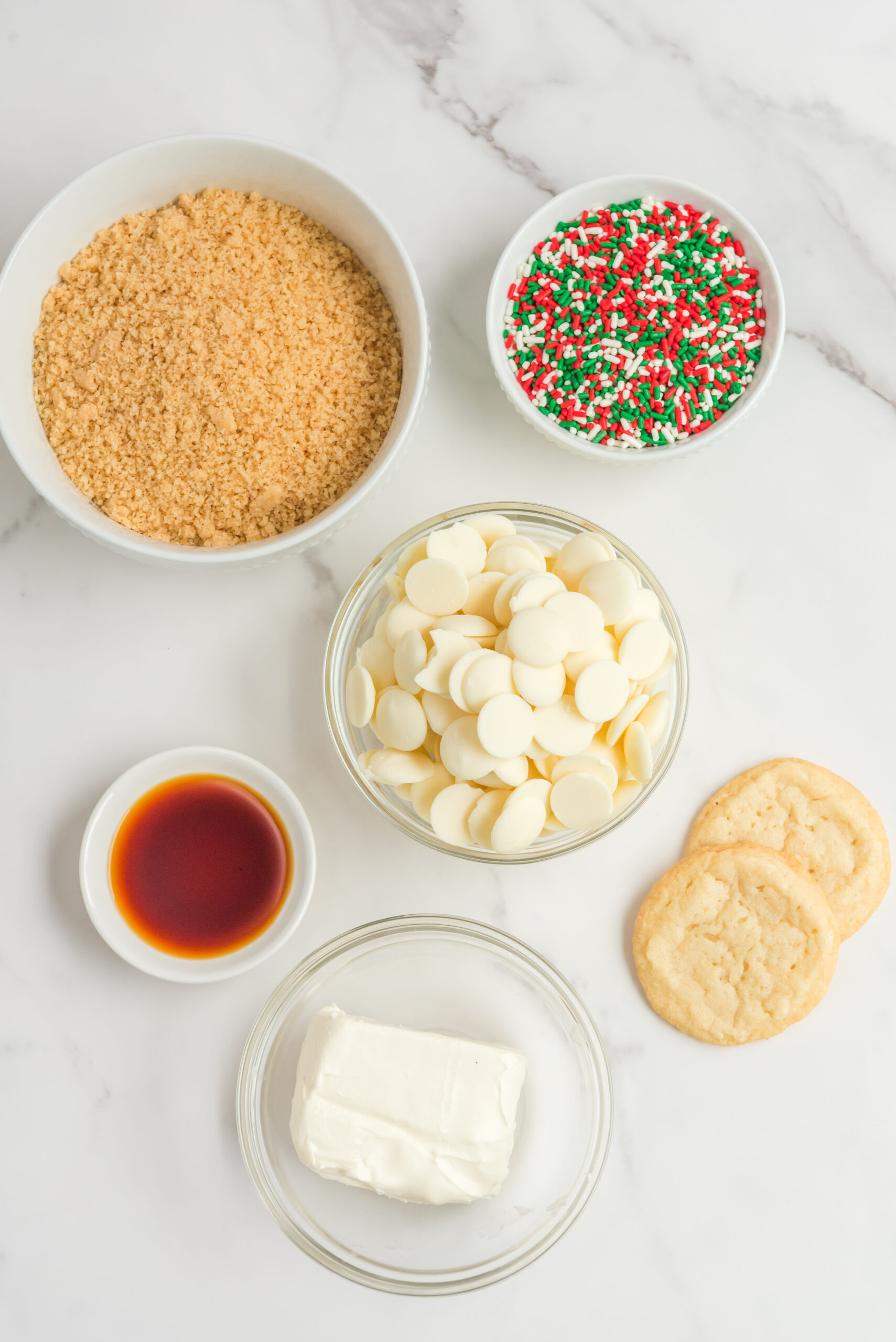 overhead shot of ingredients needed for this recipe.