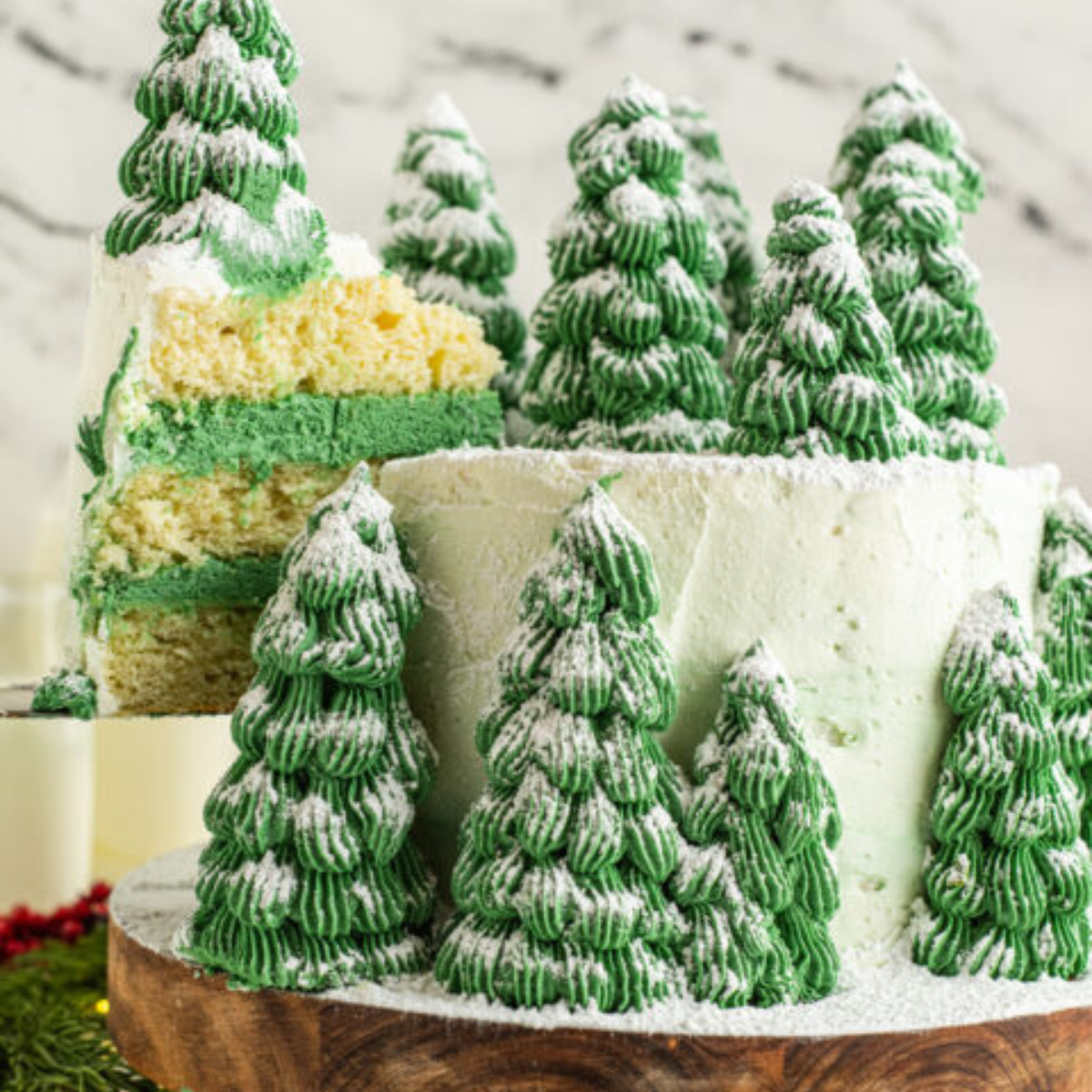 Christmas Tree Cake
