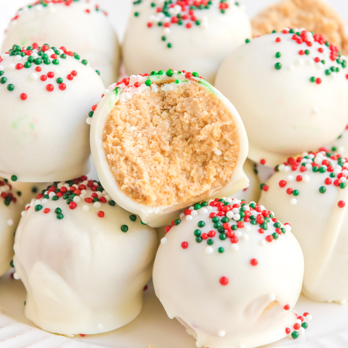 White Chocolate Peanut Butter Snowballs