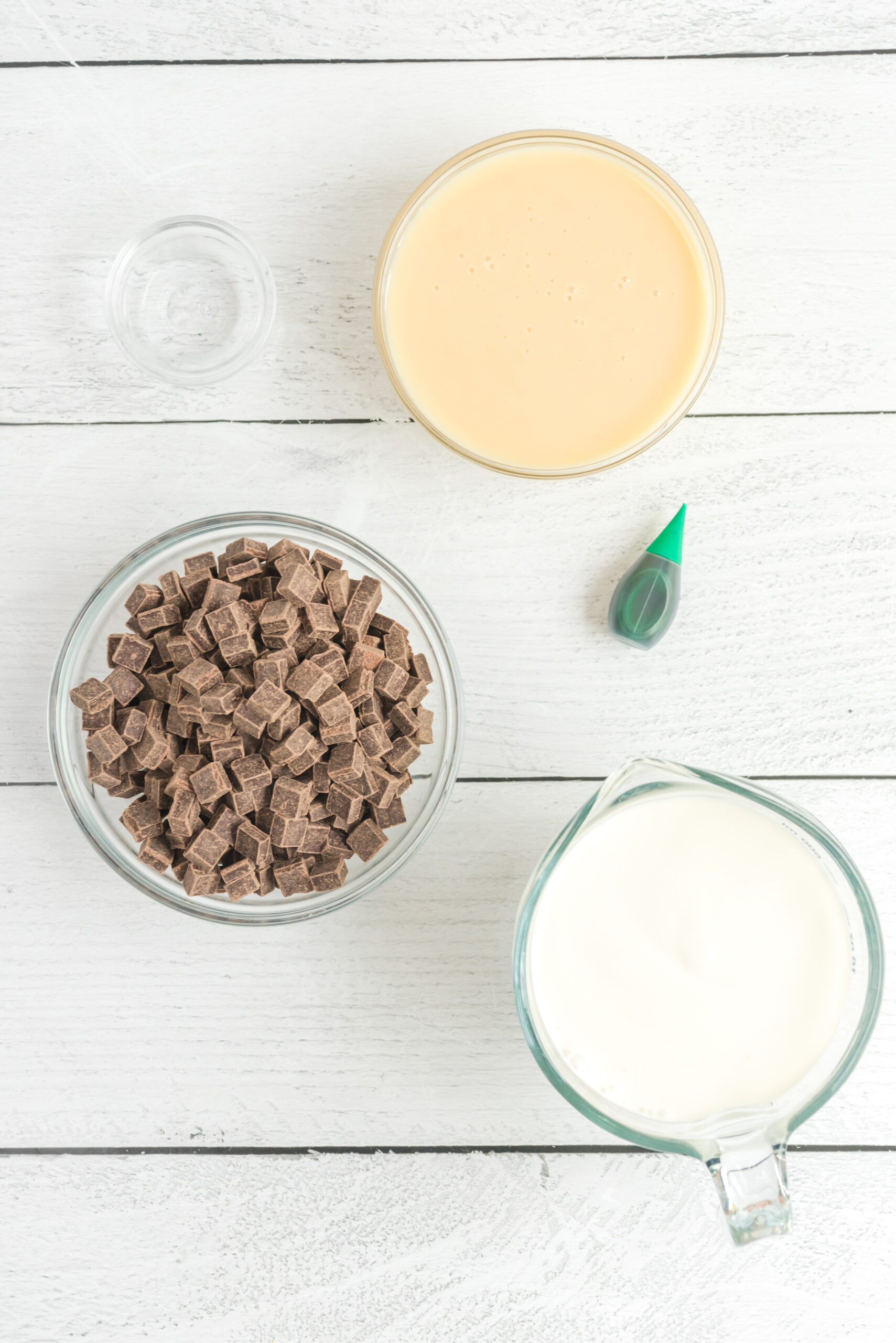 Overhead view of the ingredients needed to complete this recipe.