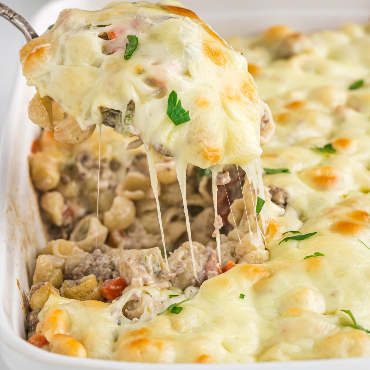Philly Cheesesteak Casserole
