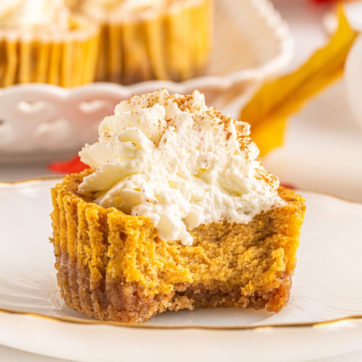 Mini Pumpkin Cheesecakes