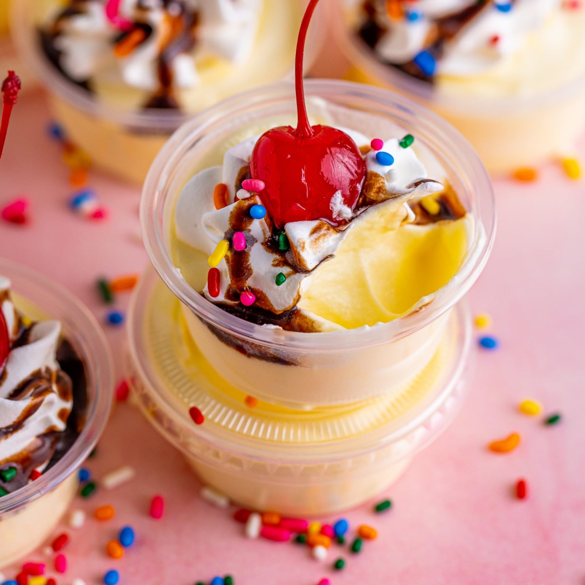 Banana Split Shots