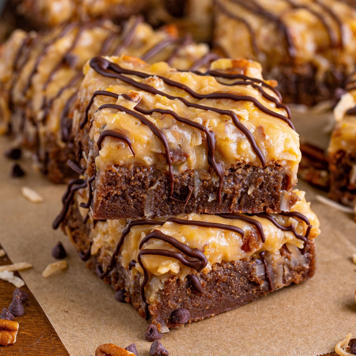 German Chocolate Brownies