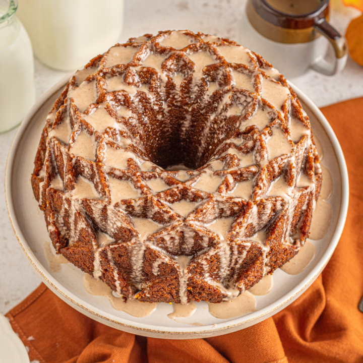Pumpkin Bundt Cake with Cinnamon Sugar Glaze