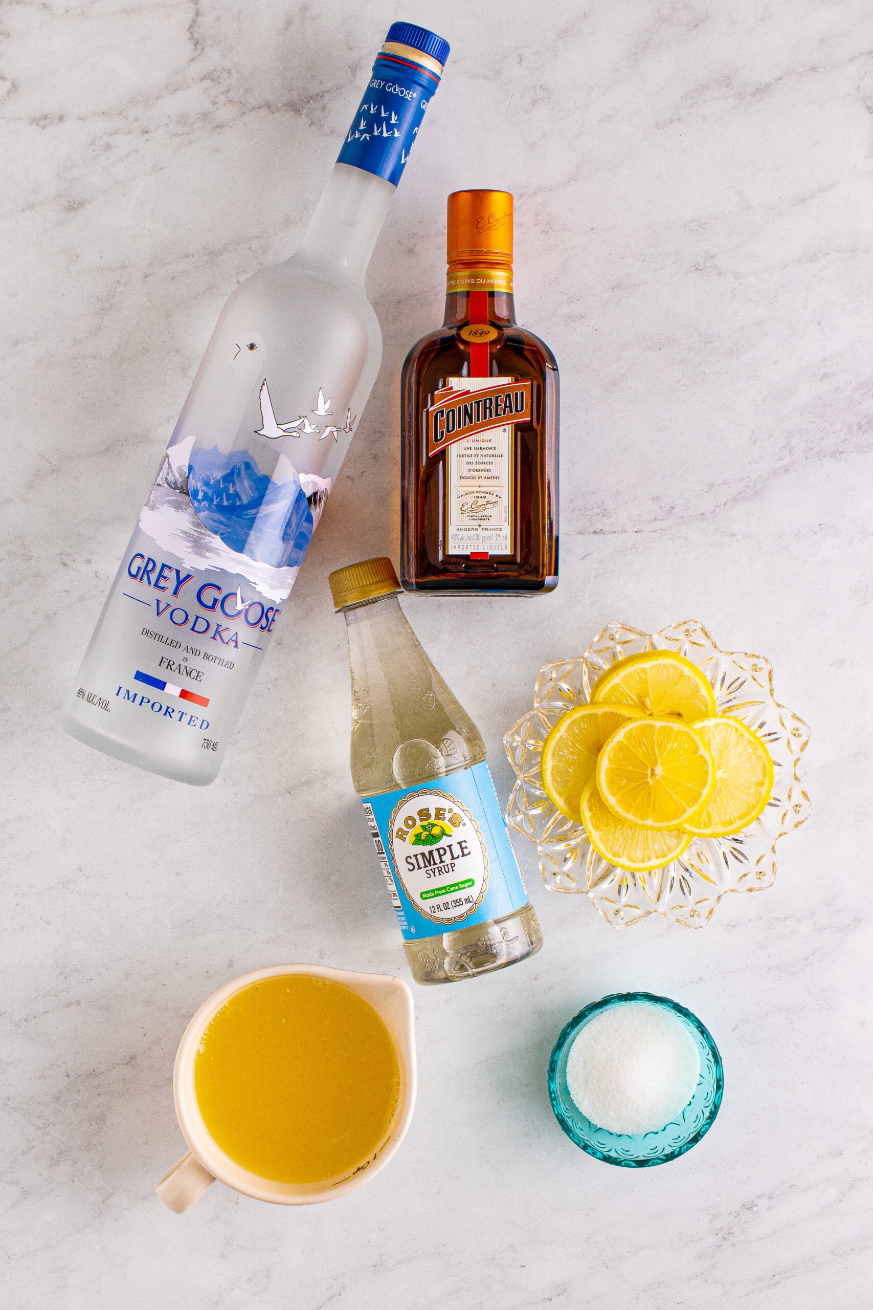 Overhead shot of ingredients needed for this recipe. 