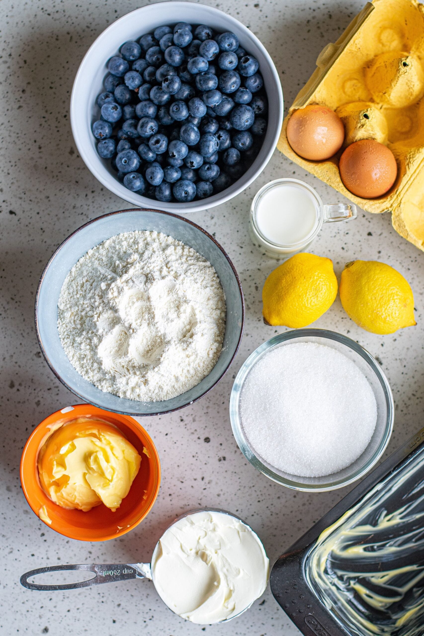 Overhead shot of all ingredients needed for this recipe.