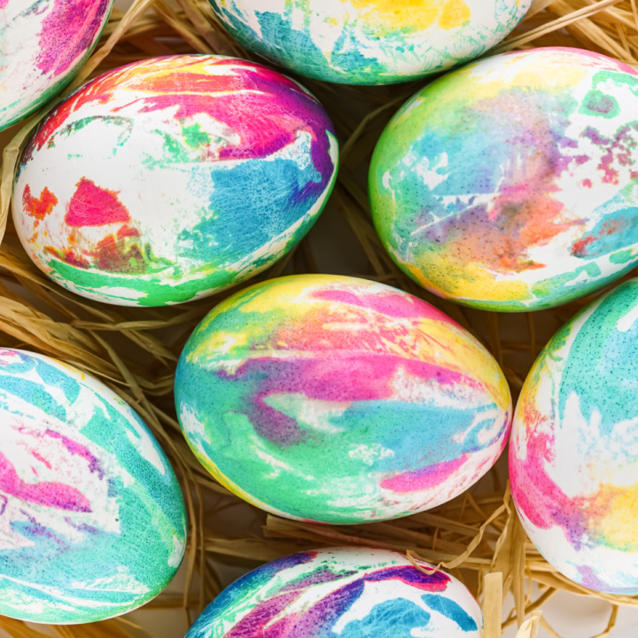 Tie Dye Easter Eggs
