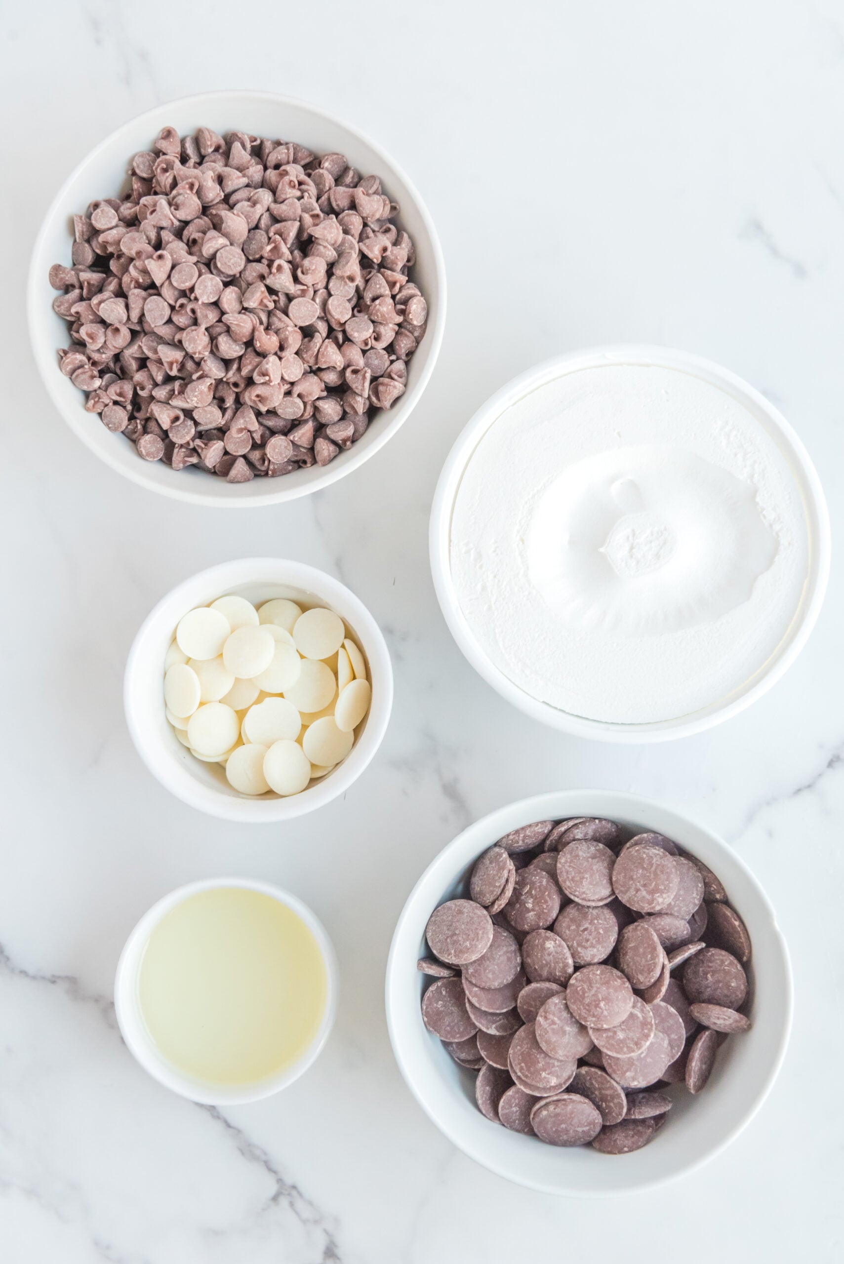 Overhead view of the ingredients needed to complete this recipe.