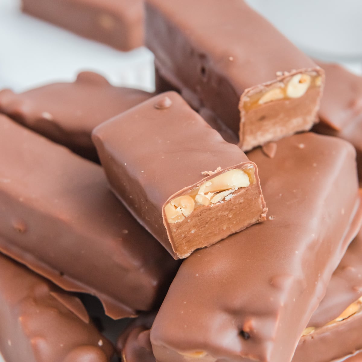 Homemade Snickers Bars