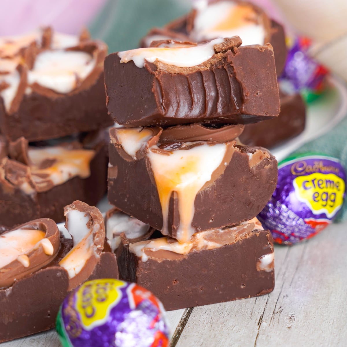 Cadbury Egg Fudge