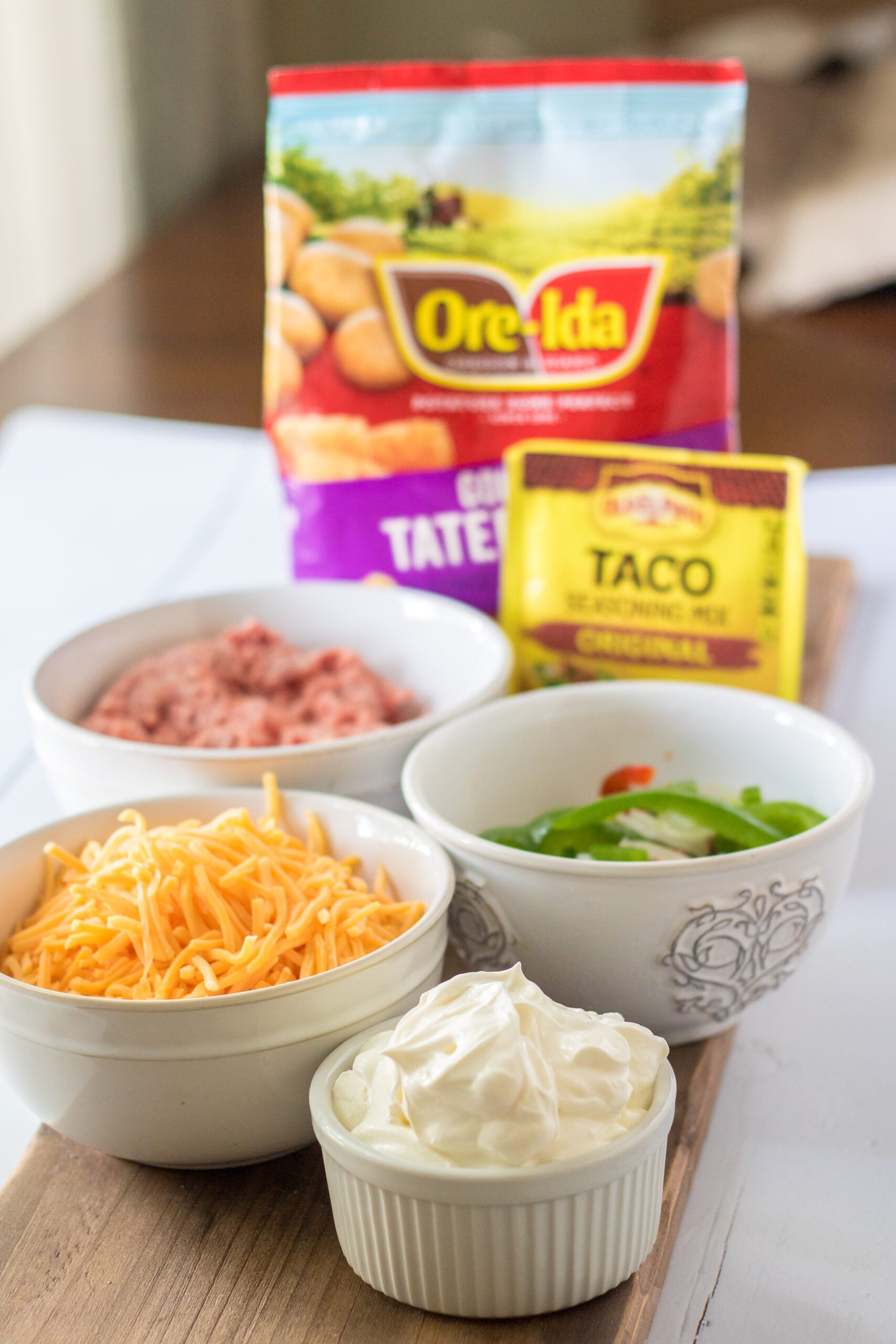 Front view of the ingredients needed to complete this recipe.