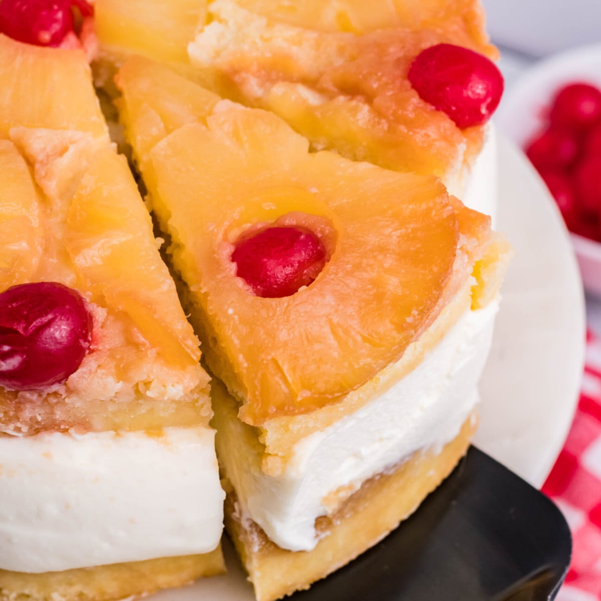 Pineapple Upside Down Cheesecake Cake