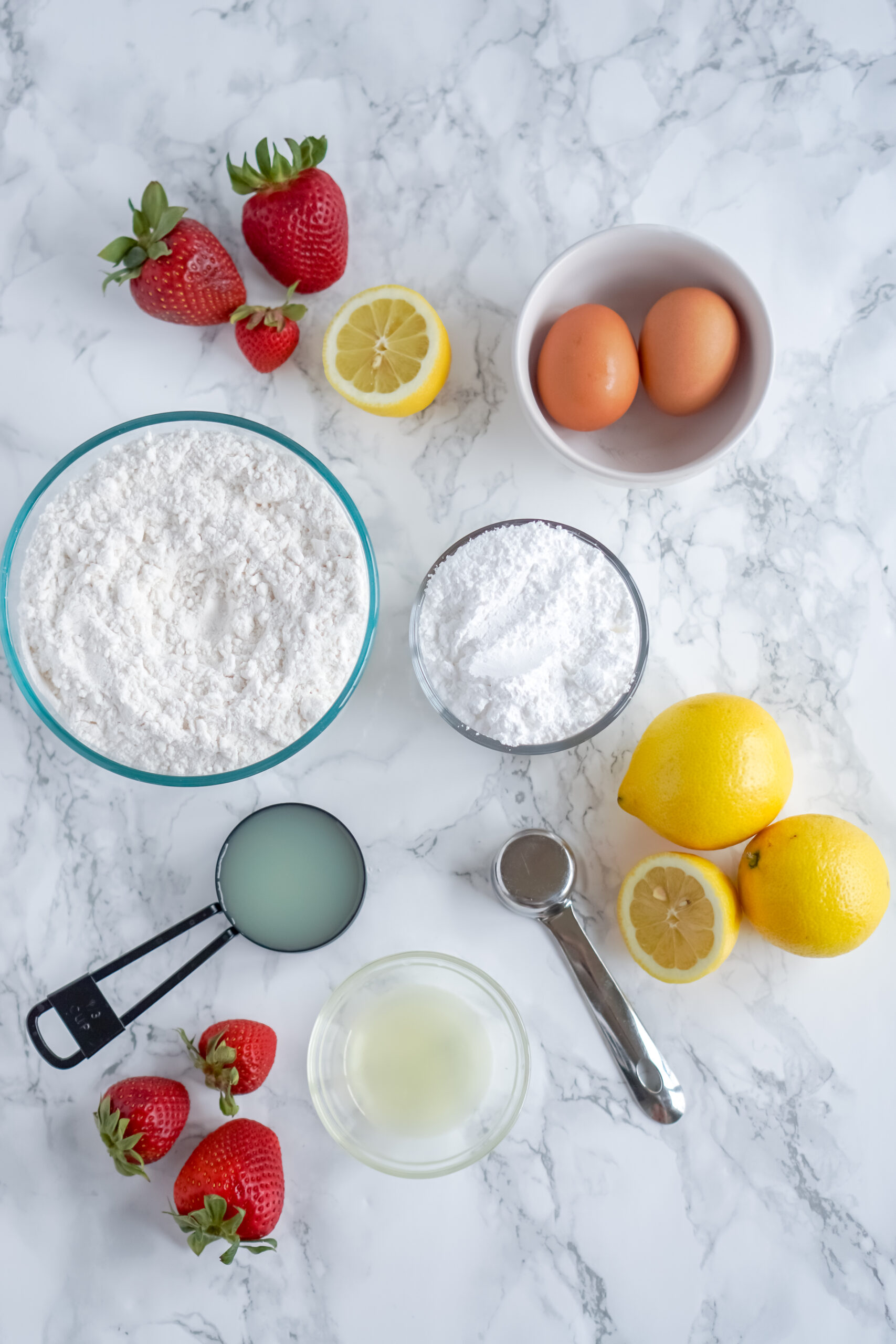 Overhead view of the ingredients needed to complete this recipe.