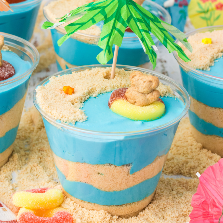 Beach Cheesecake Pudding Cups