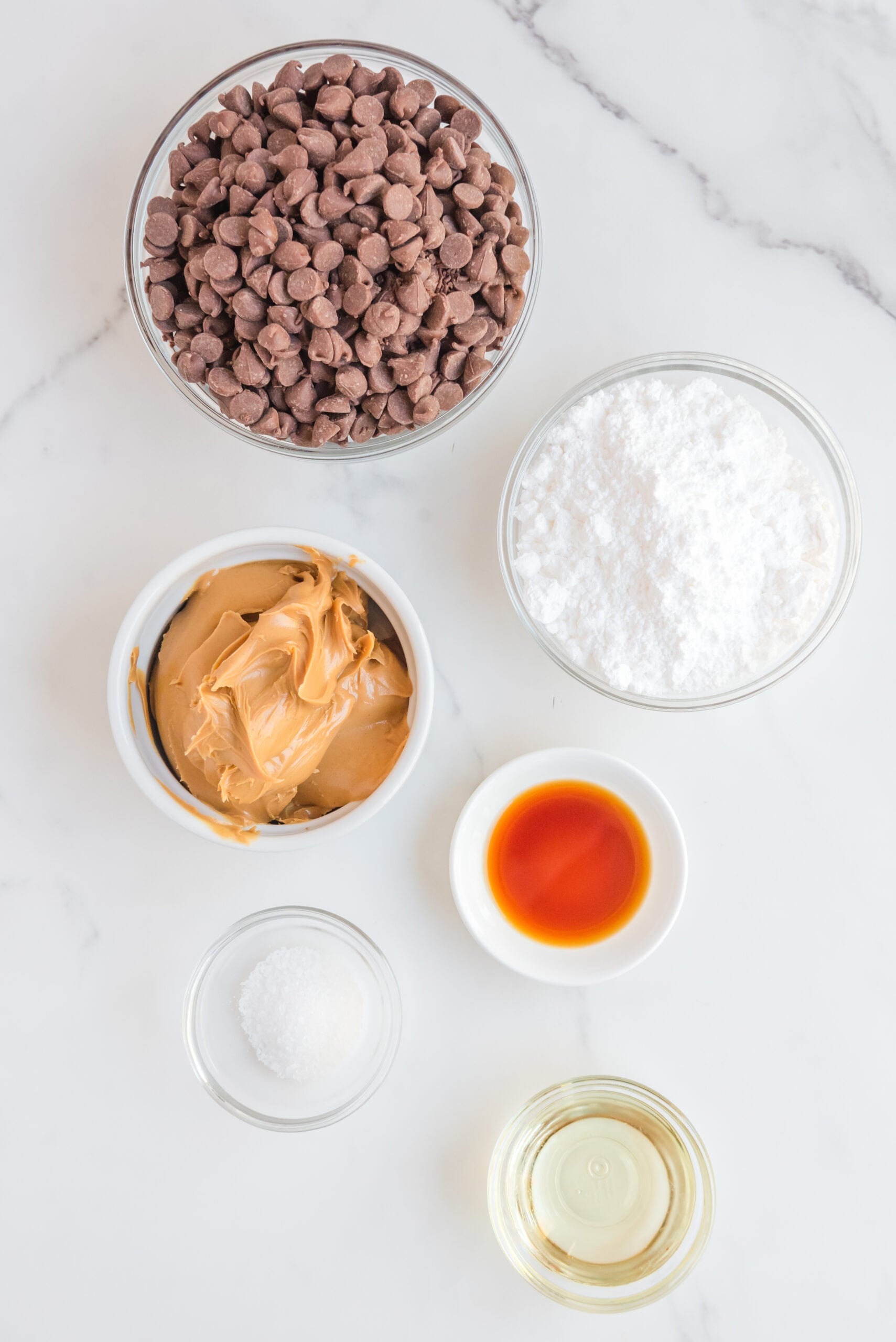 Overhead shot of all ingredients needed for this recipe.