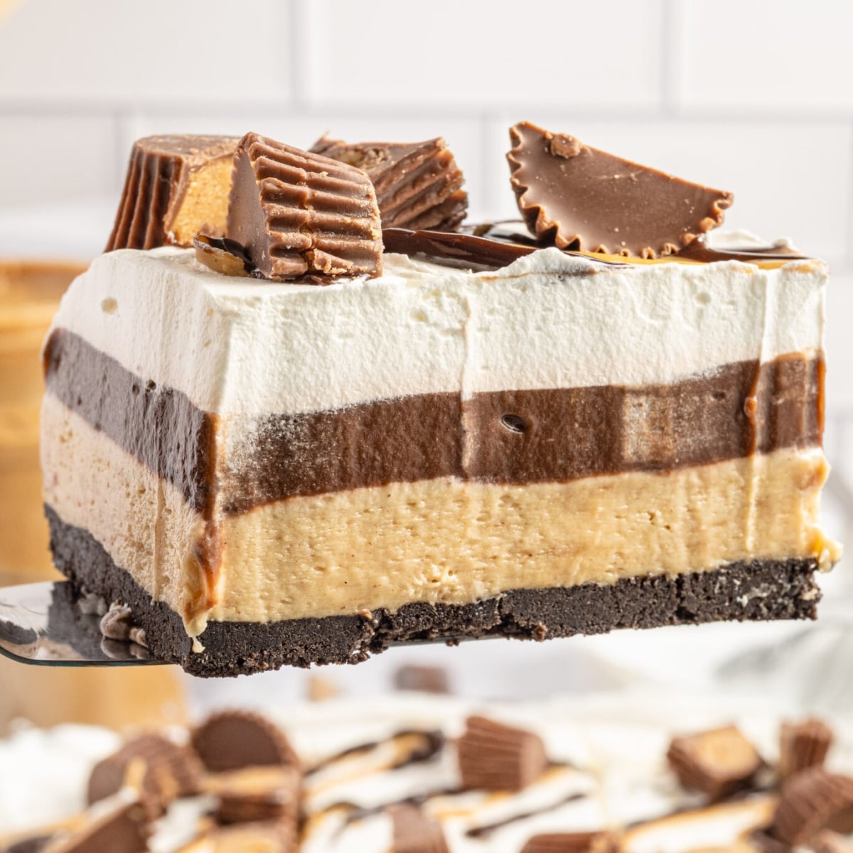 Reese’s Chocolate Peanut Butter Cup Lasagna