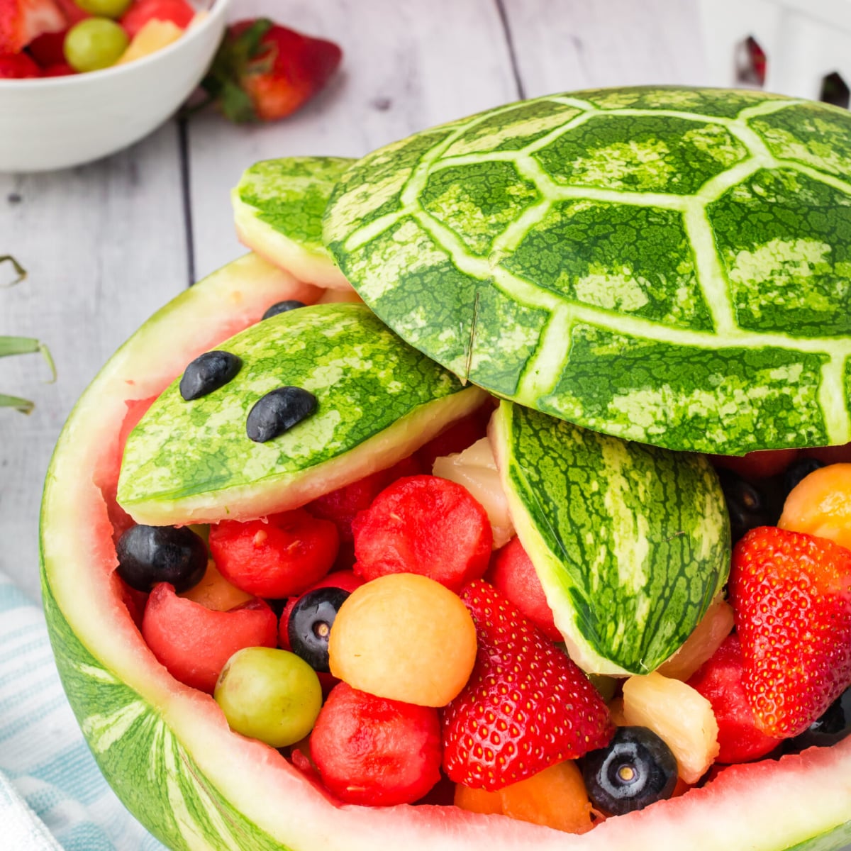 Turtle Watermelon Fruit Salad