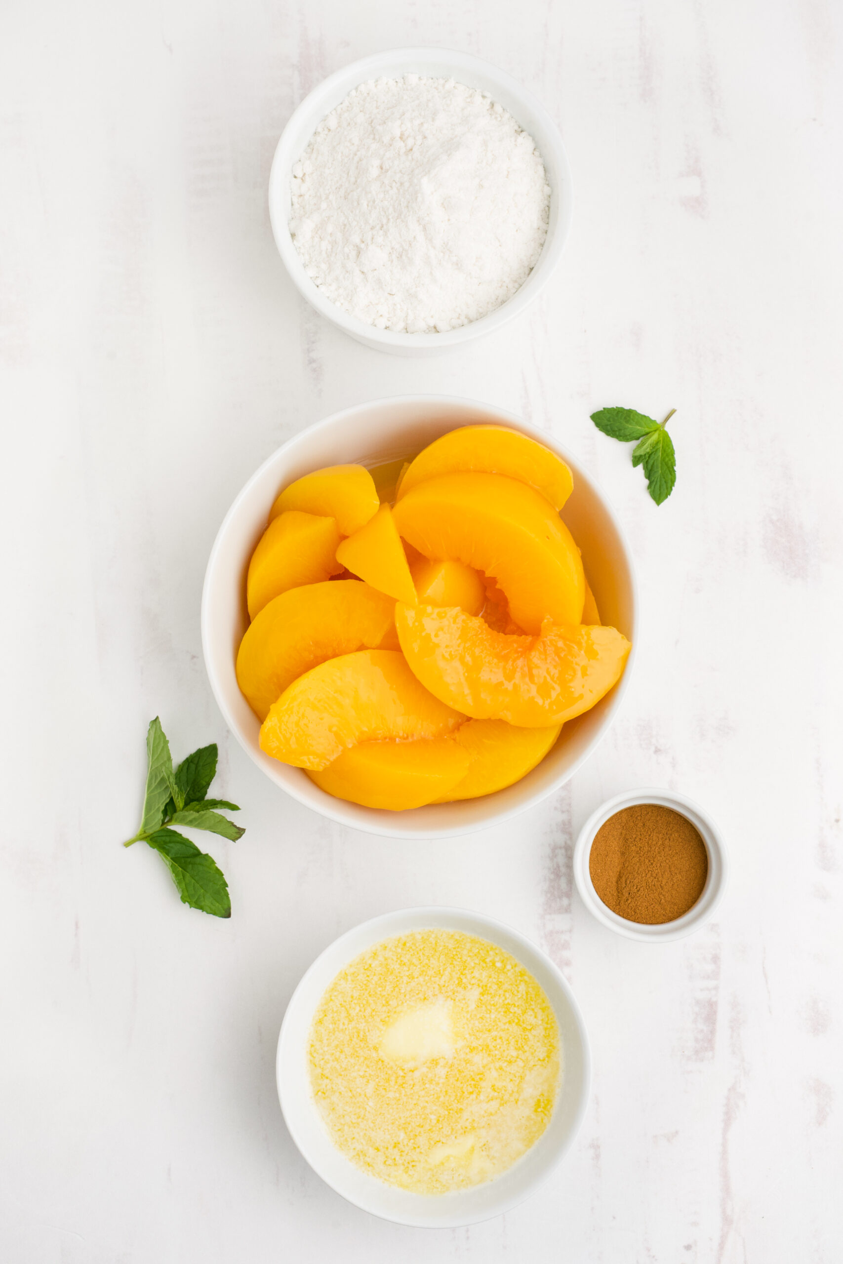 Overhead view of the ingredients needed to complete this recipe.