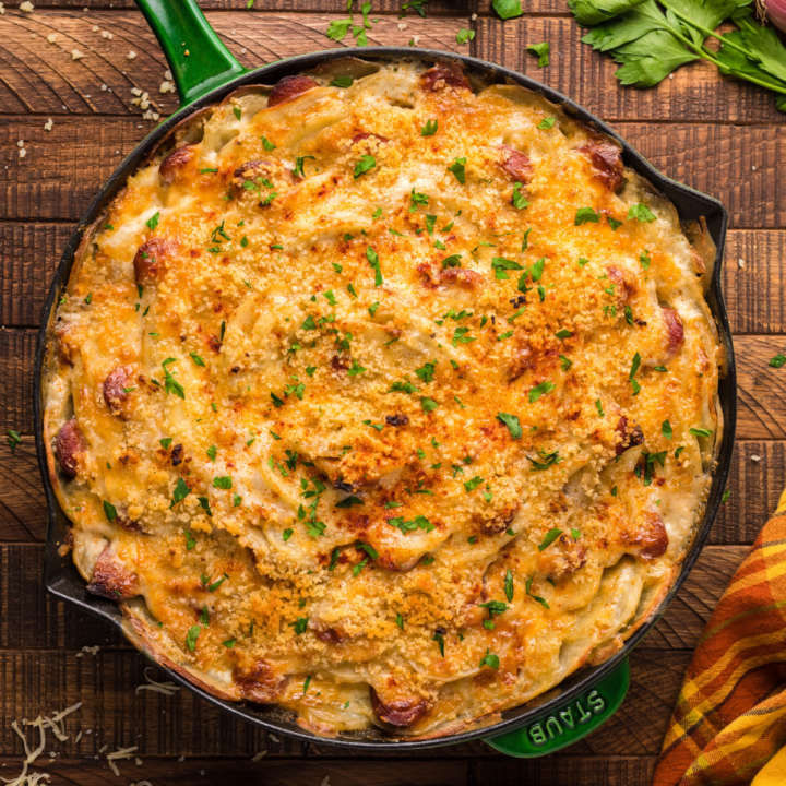 Au Gratin Potatoes & Sausage