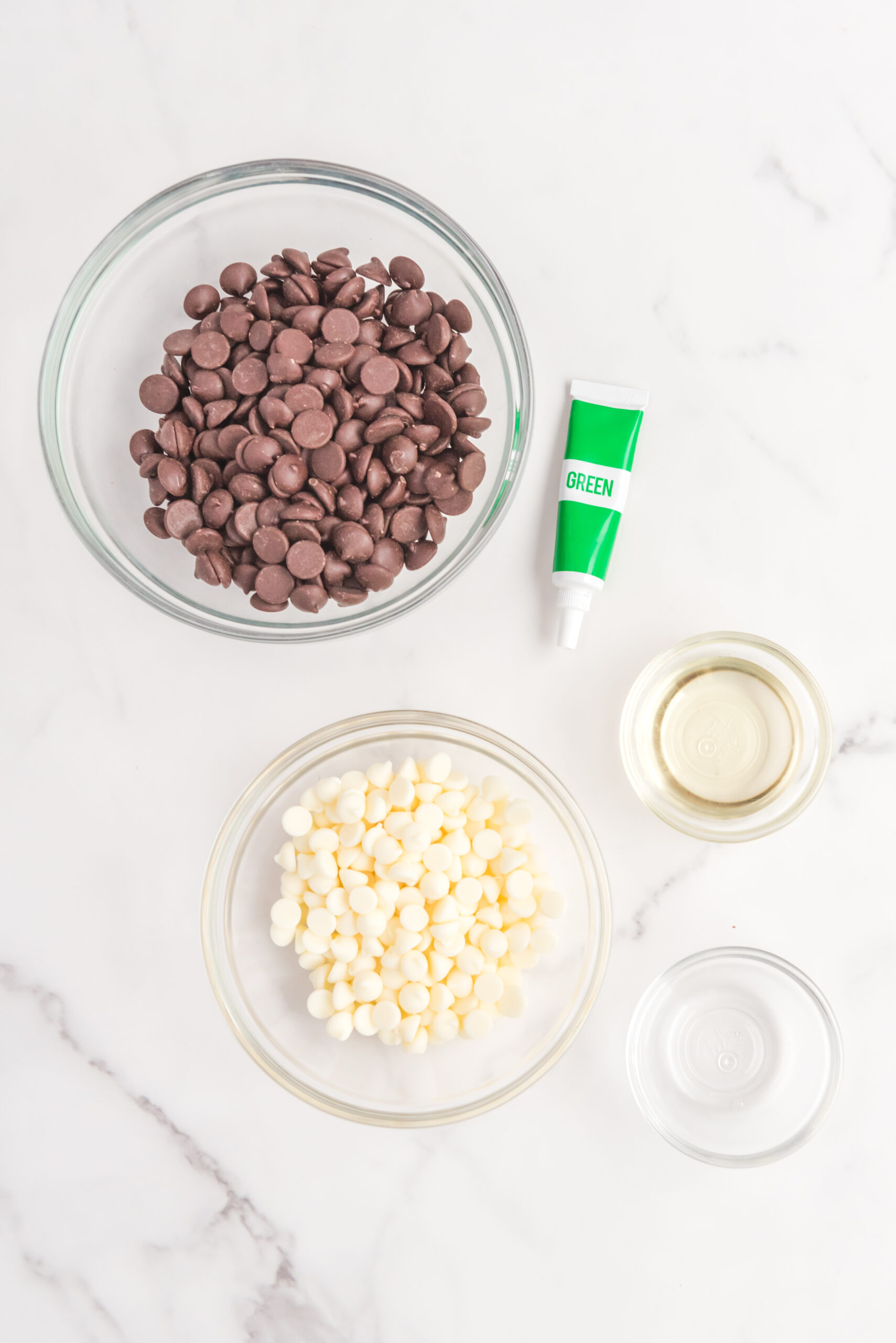 Overhead view of the ingredients needed to complete this recipe.