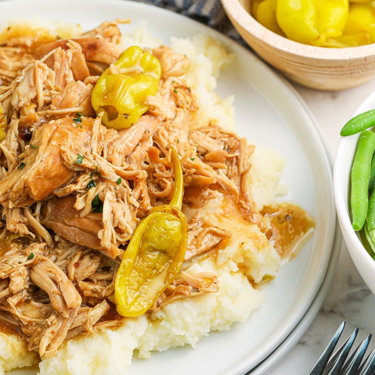 Slow Cooker Mississippi Chicken
