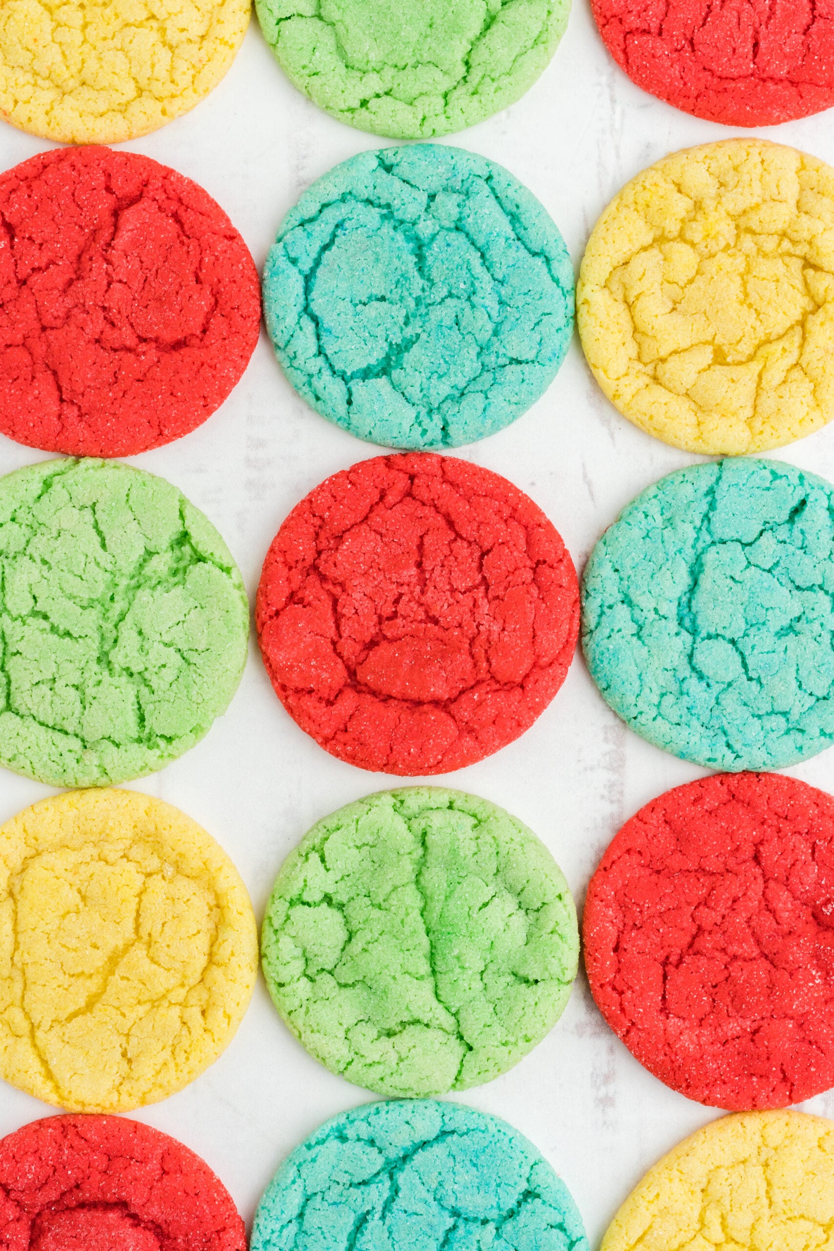 Overhead view of Jello Cookies.