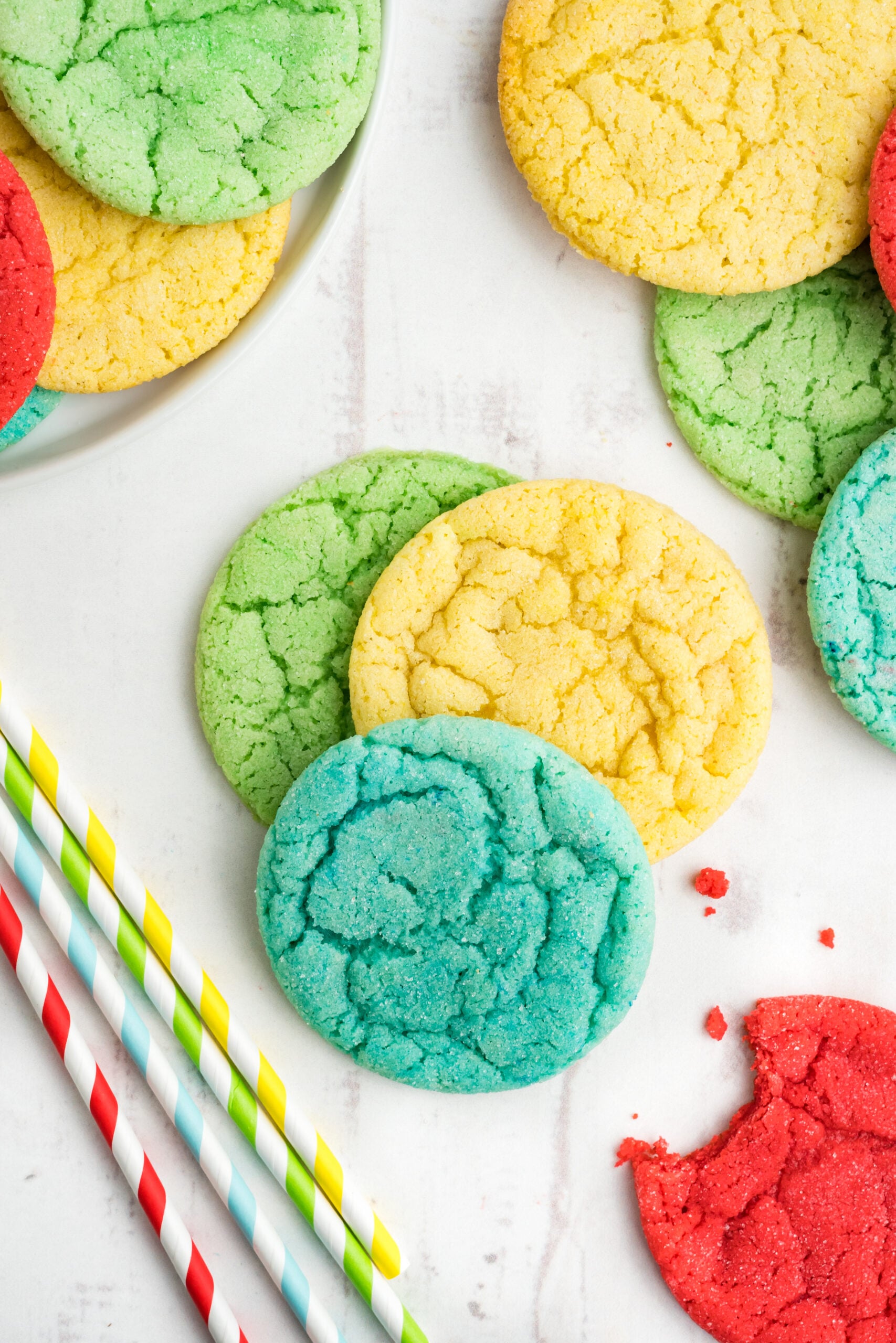 Overhead view of Jello Cookies.