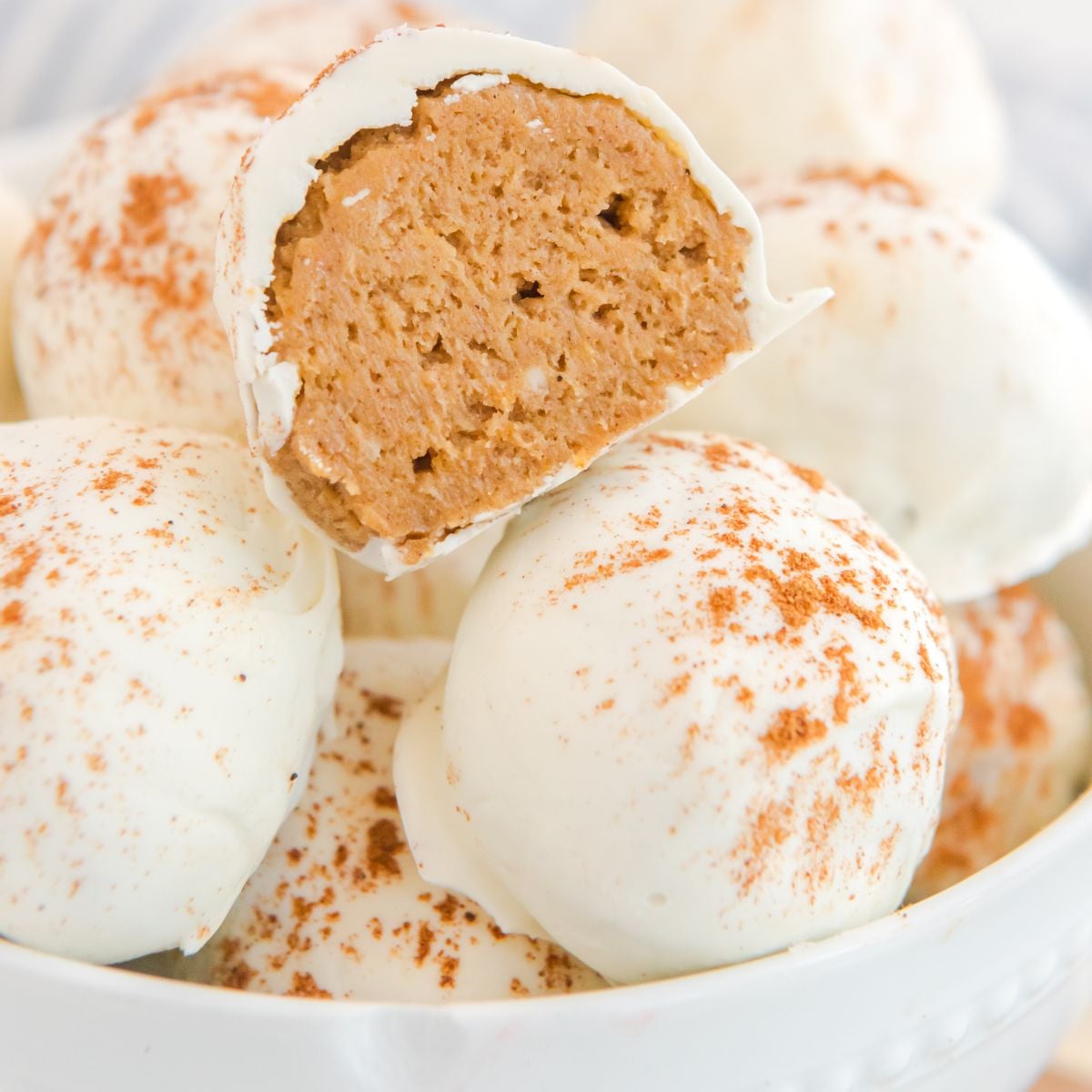 Pumpkin Spice Cheesecake Bites