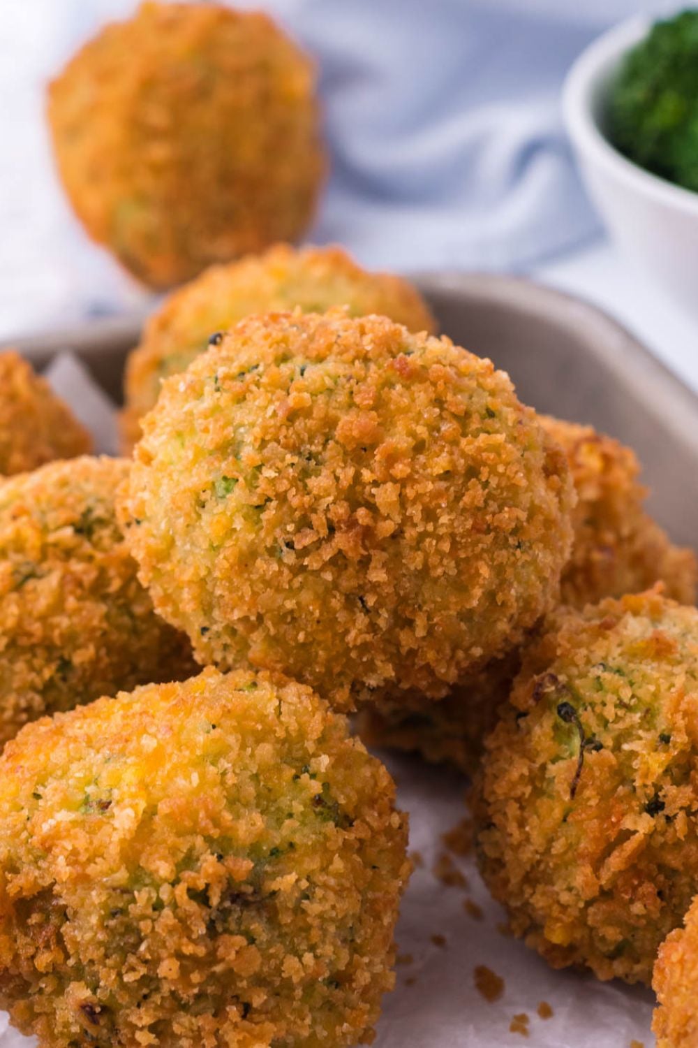 broccoli balls on table