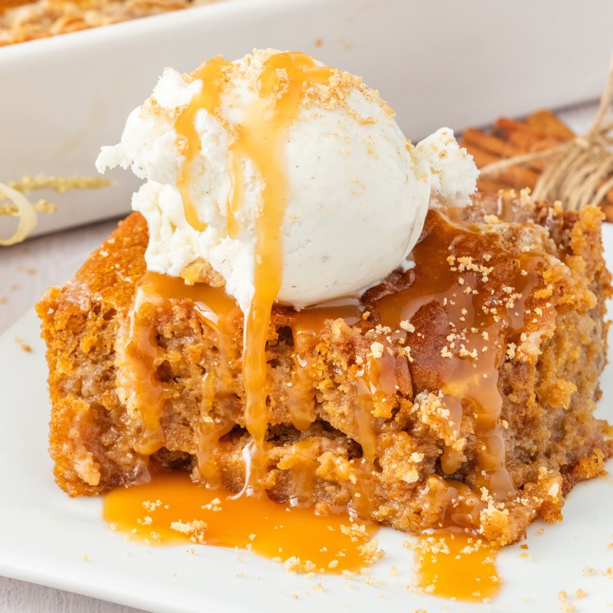 Pumpkin Earthquake Cake