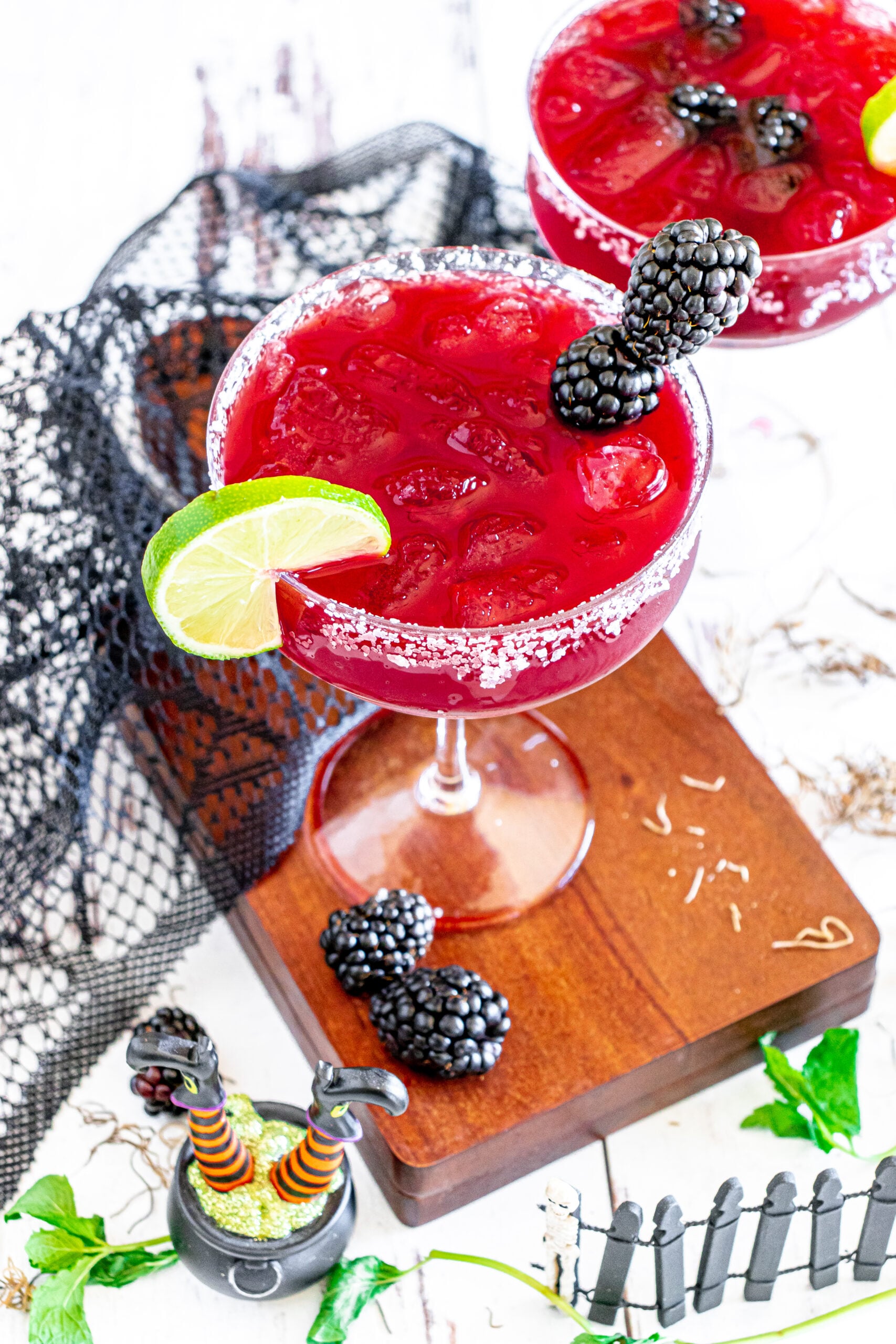 Sanderson Sisters Margarita on cutting board