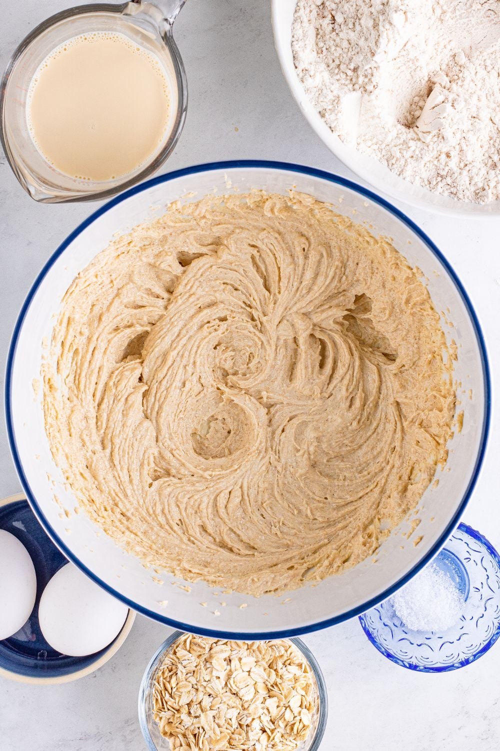creaming butter and sugar together